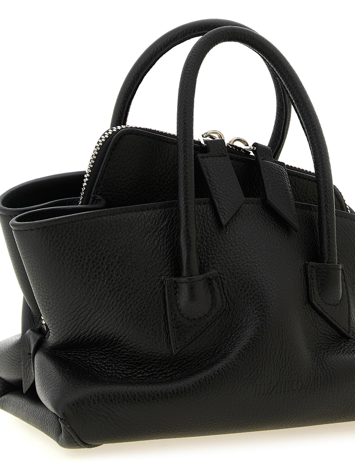 The Attico Black Bovine Leather Handbag