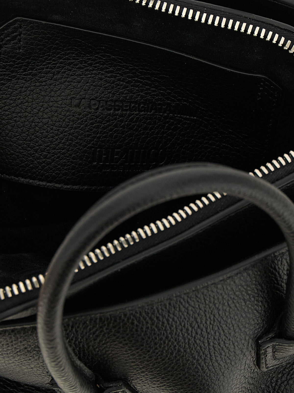 The Attico Black Bovine Leather Handbag