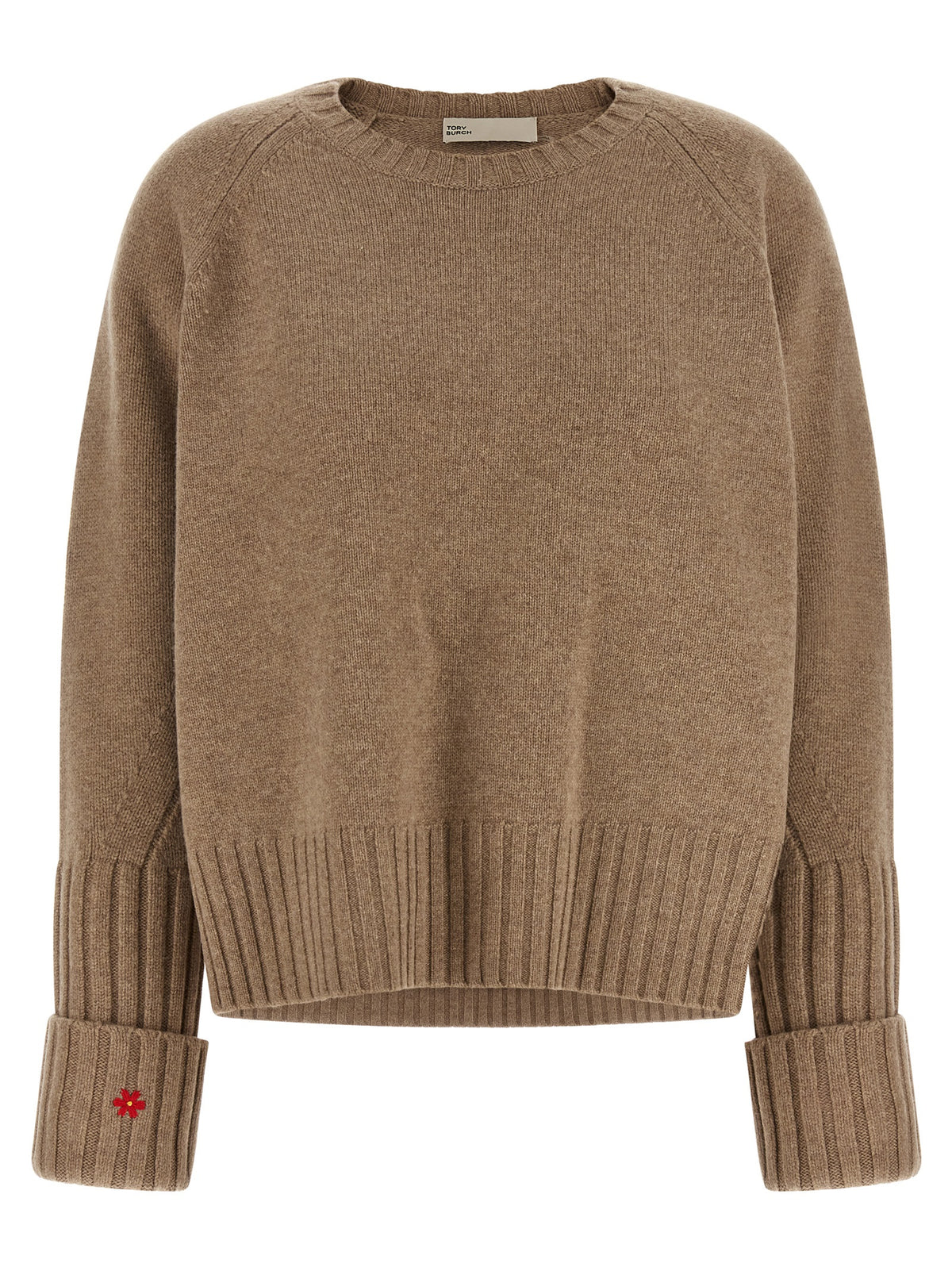 Tory Burch Beige Wool Cardigan