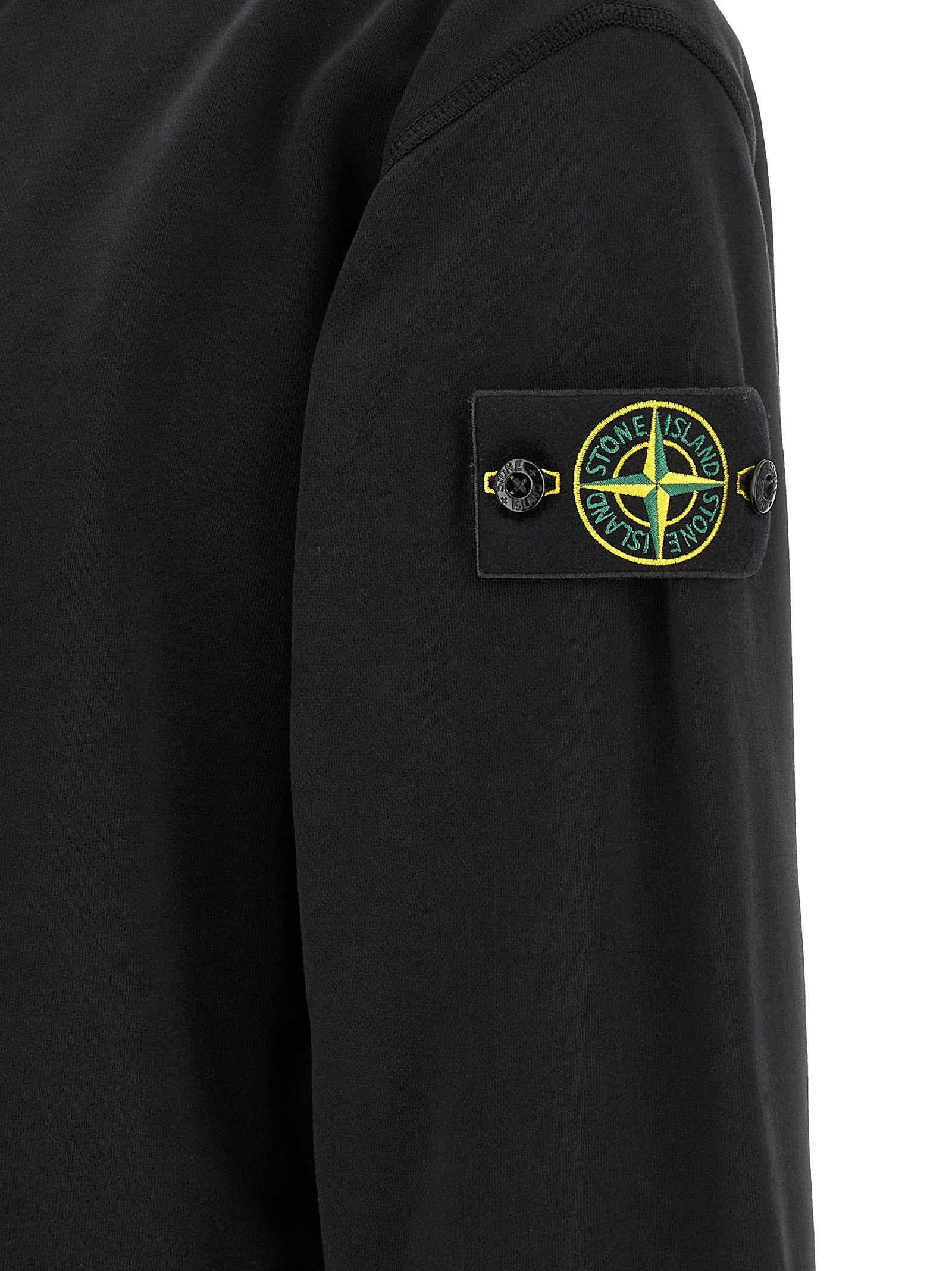 Stone Island Black Cotton Sweatshirt