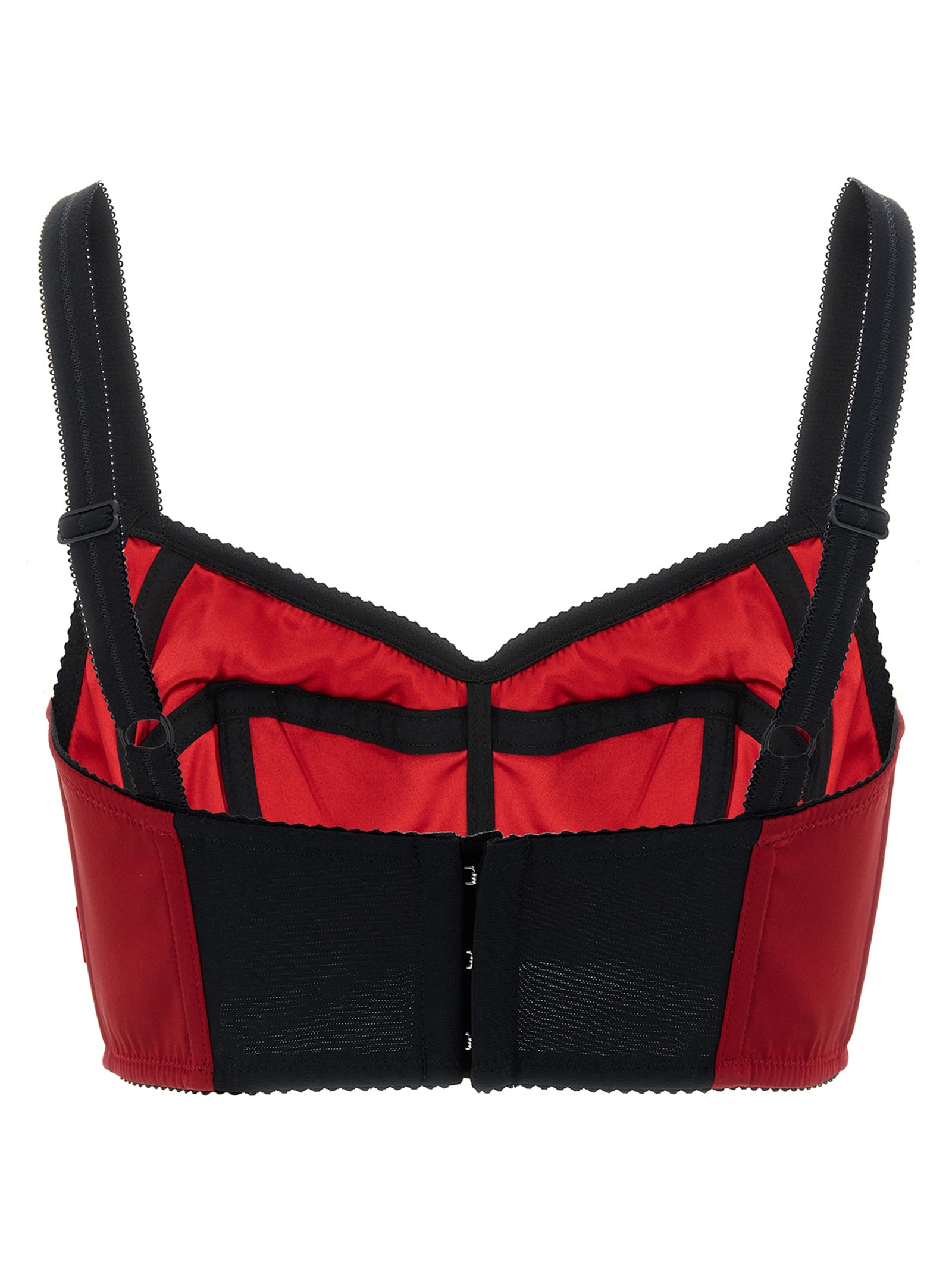 Dolce & Gabbana Red Acetate Tank Tops