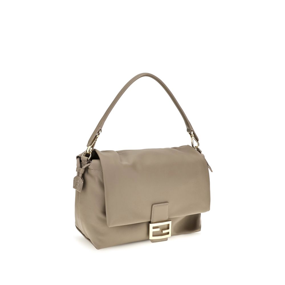 Fendi Beige Lamb Ovis Aries Shoulder Bag