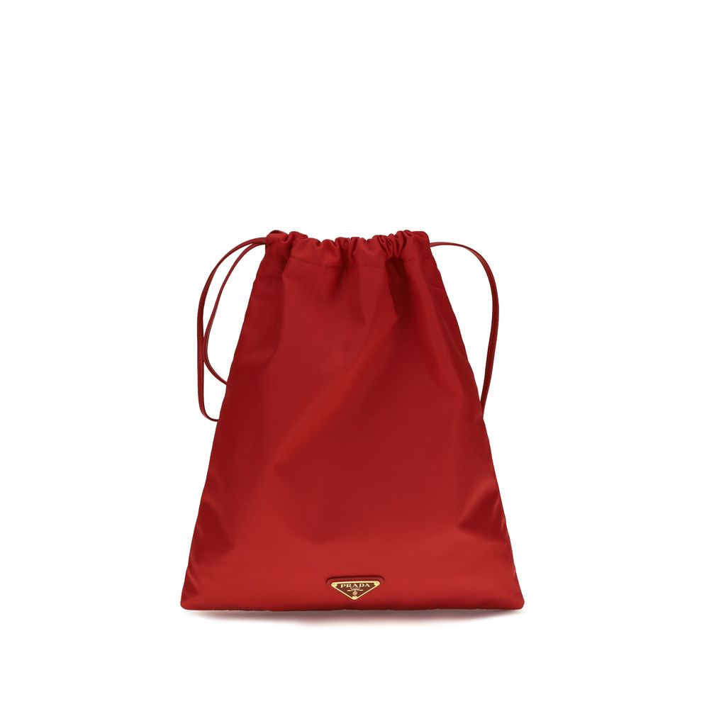 Prada Red Polyamide Clutch Bag