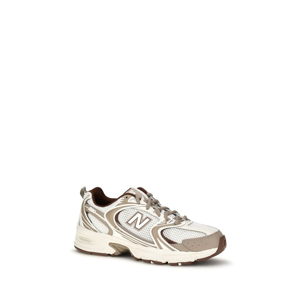 New Balance Silver Nylon Athletic Sneakers