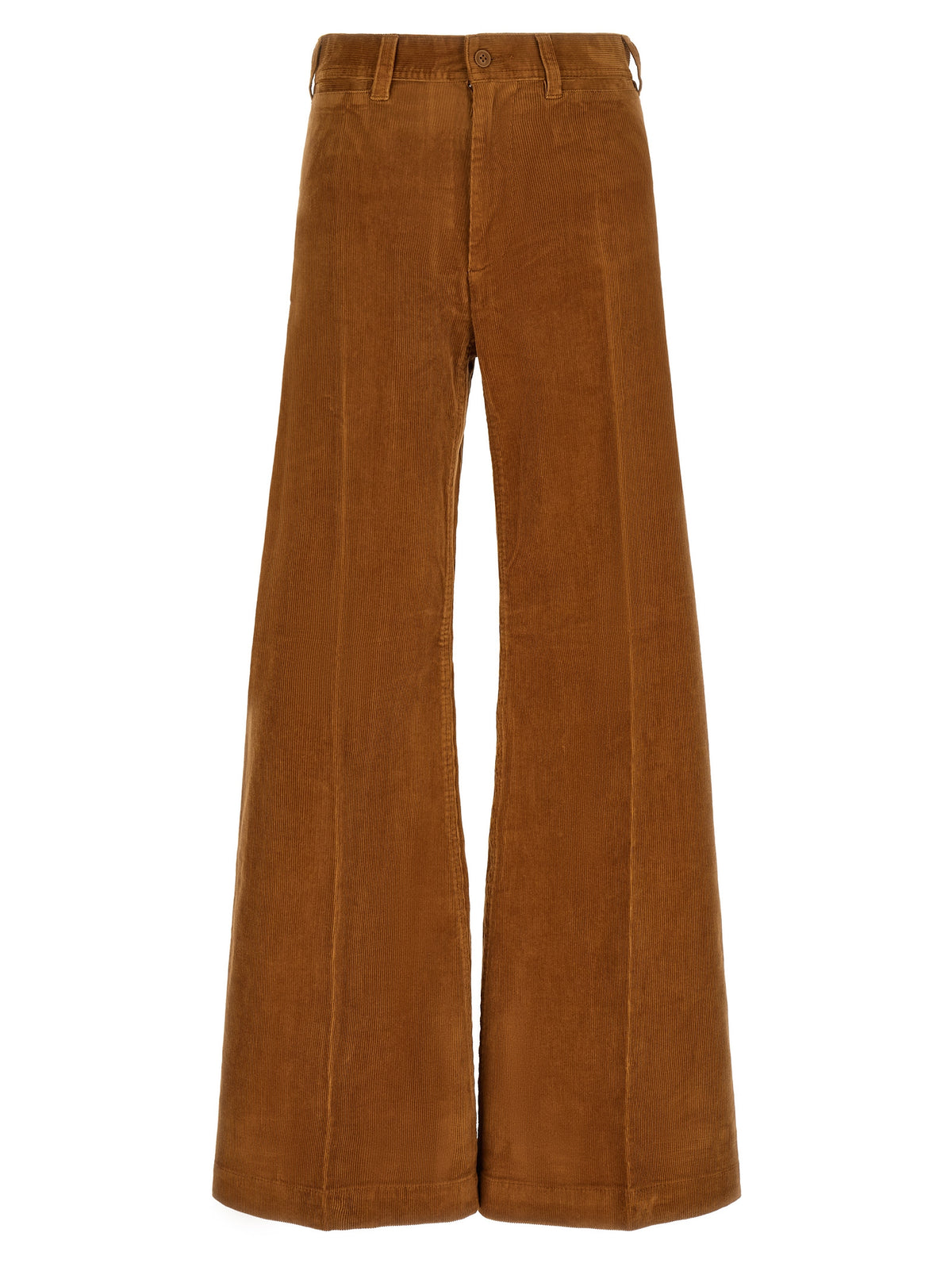 Polo Ralph Lauren Brown Cotton Flared Pants