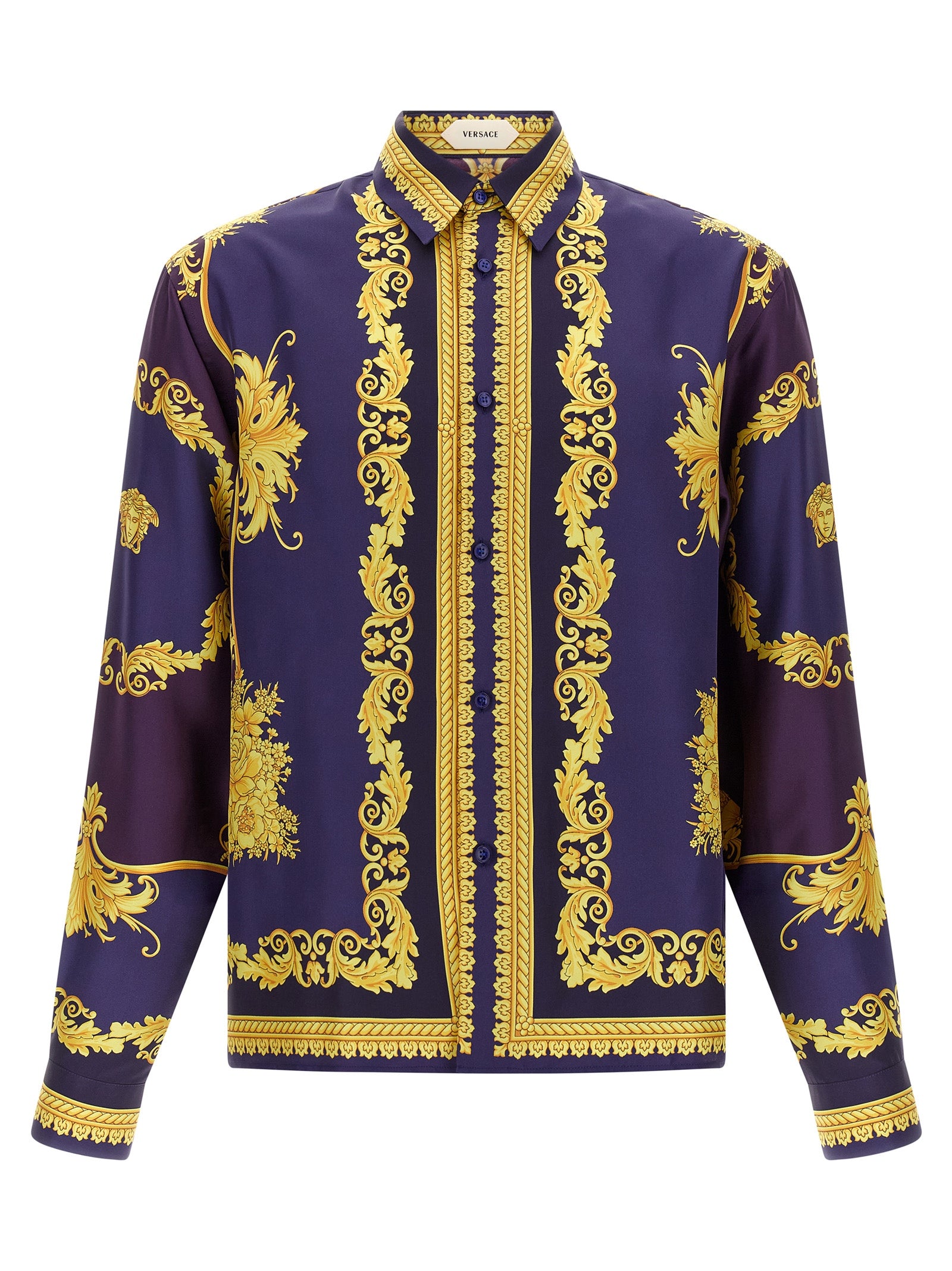 Versace Multicolor Silk Blouse