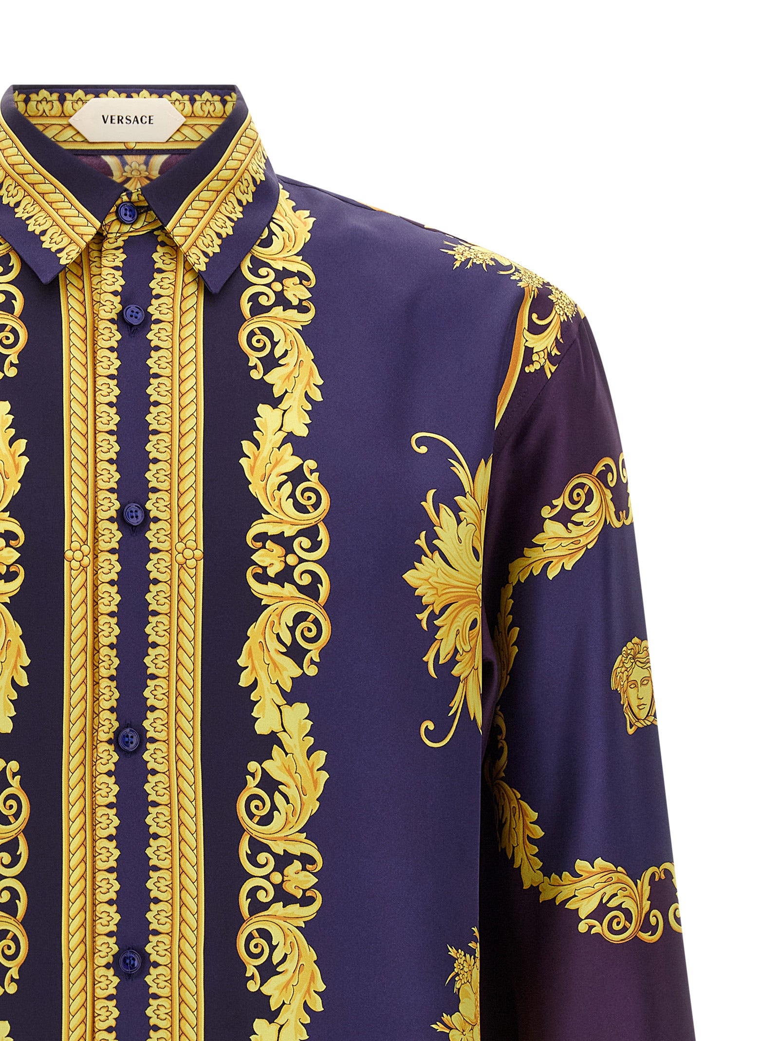 Versace Multicolor Silk Blouse