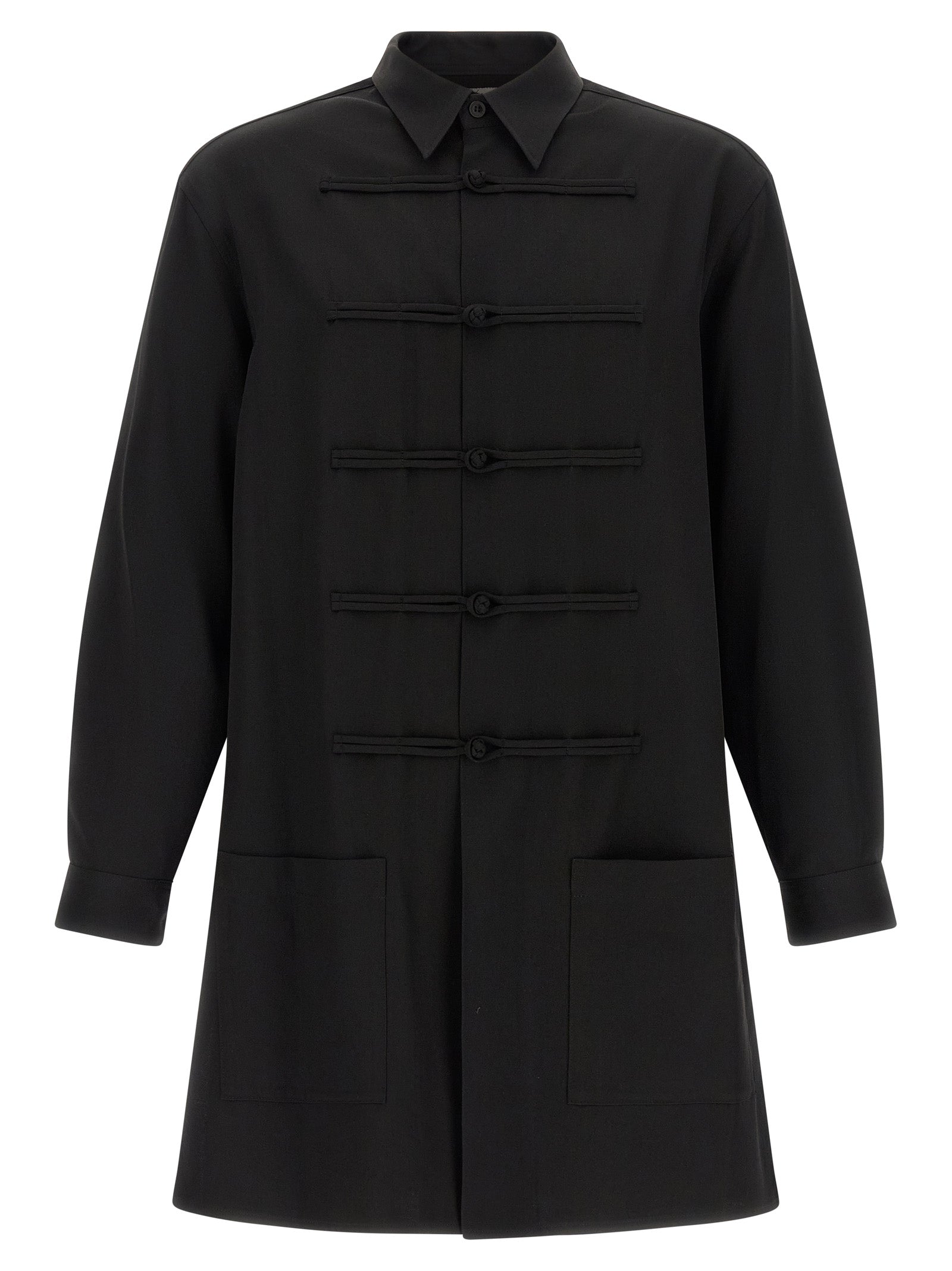 Yohji Yamamoto Black Wool Blouse