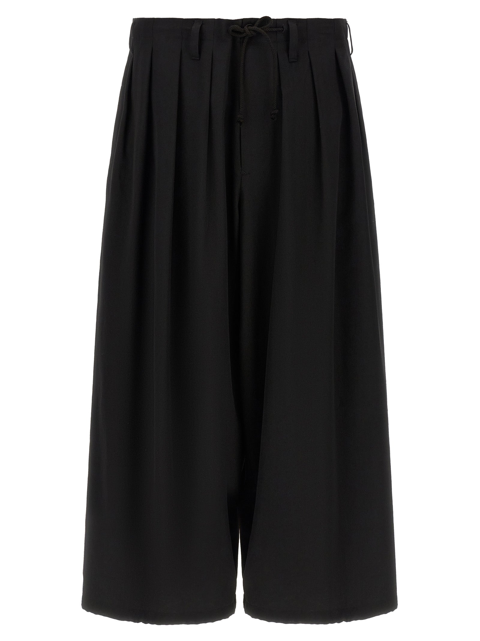 Yohji Yamamoto Black Wool Casual Pants