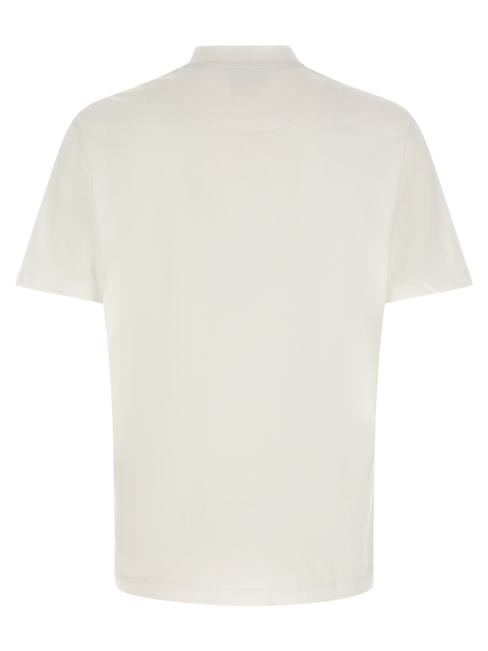 Brioni White Cotton T-Shirt