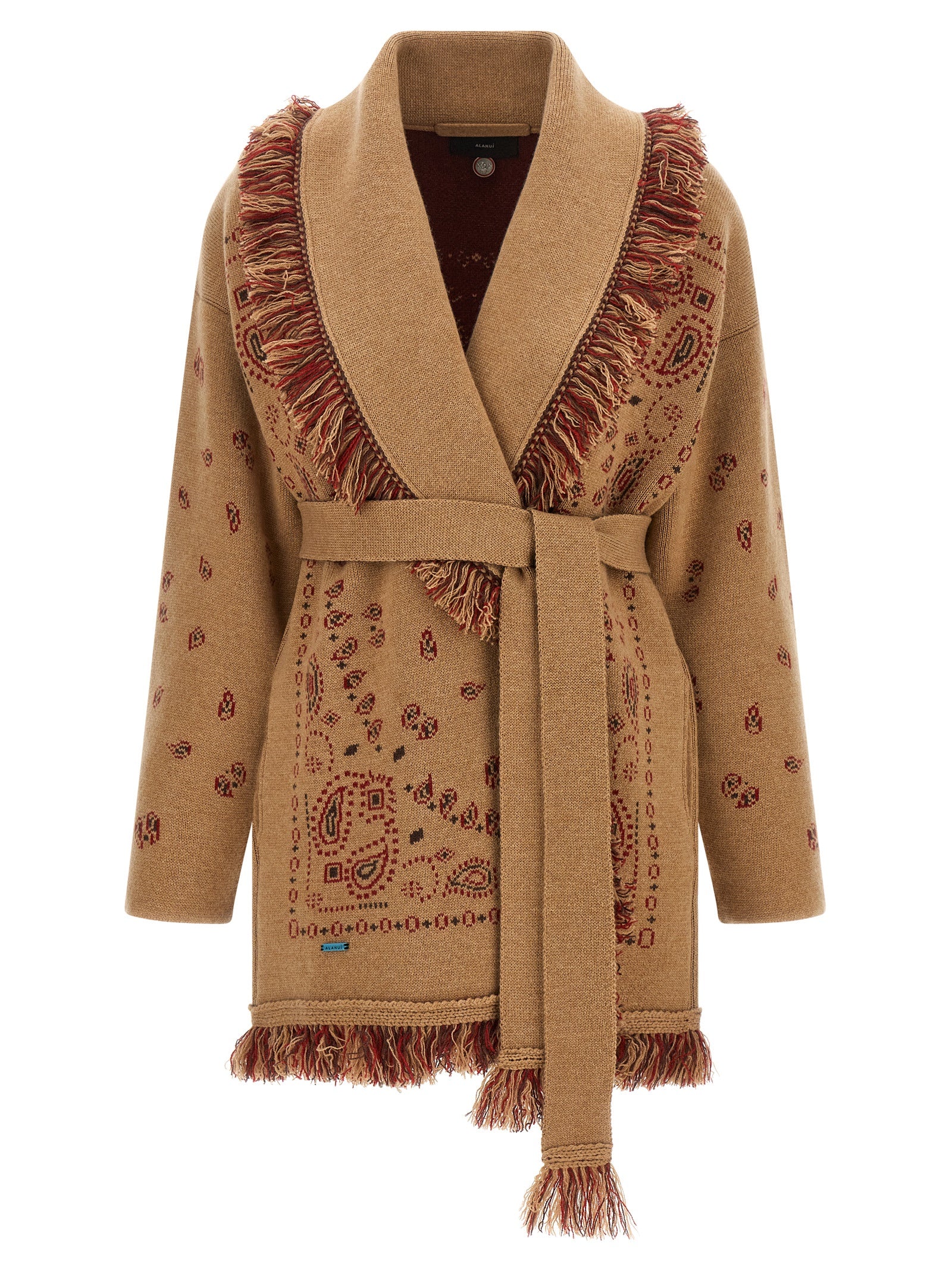 Alanui Beige Cashmere Cardigan