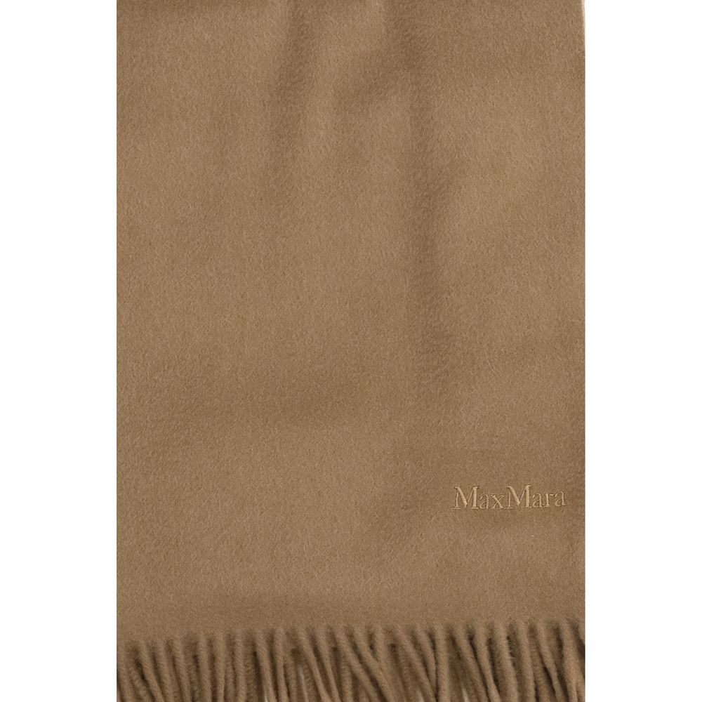 Max Mara Beige Cashmere Scarf