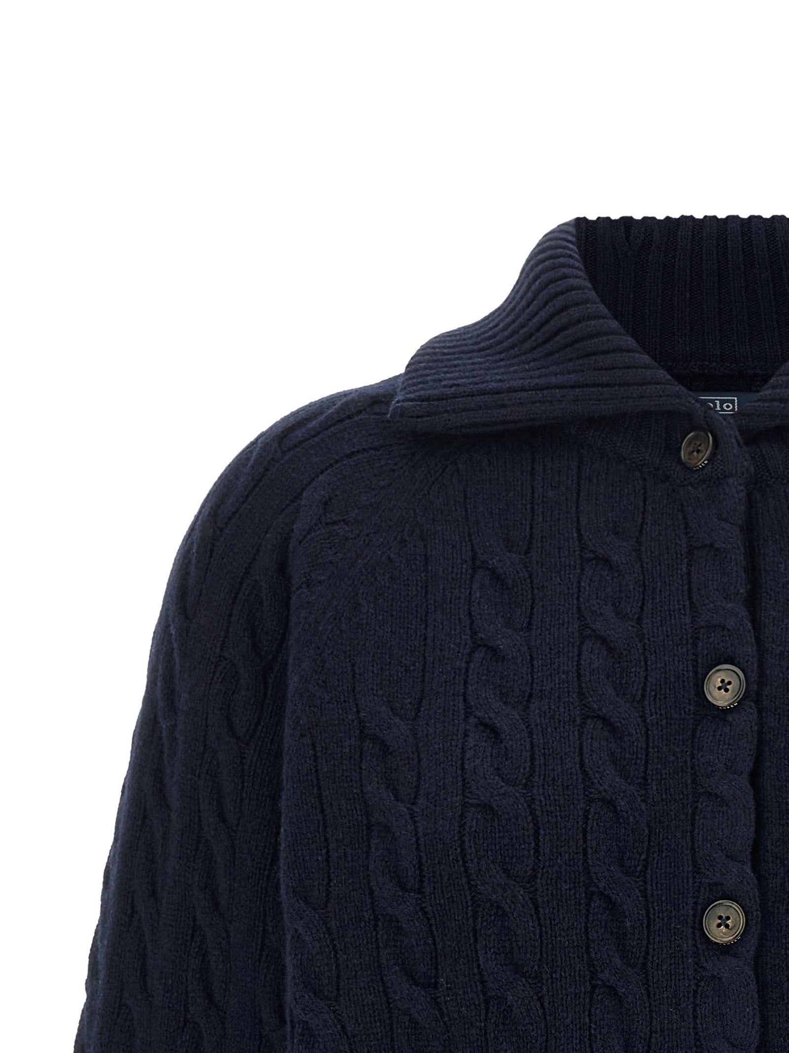 Polo Ralph Lauren Blue Wool Cardigan