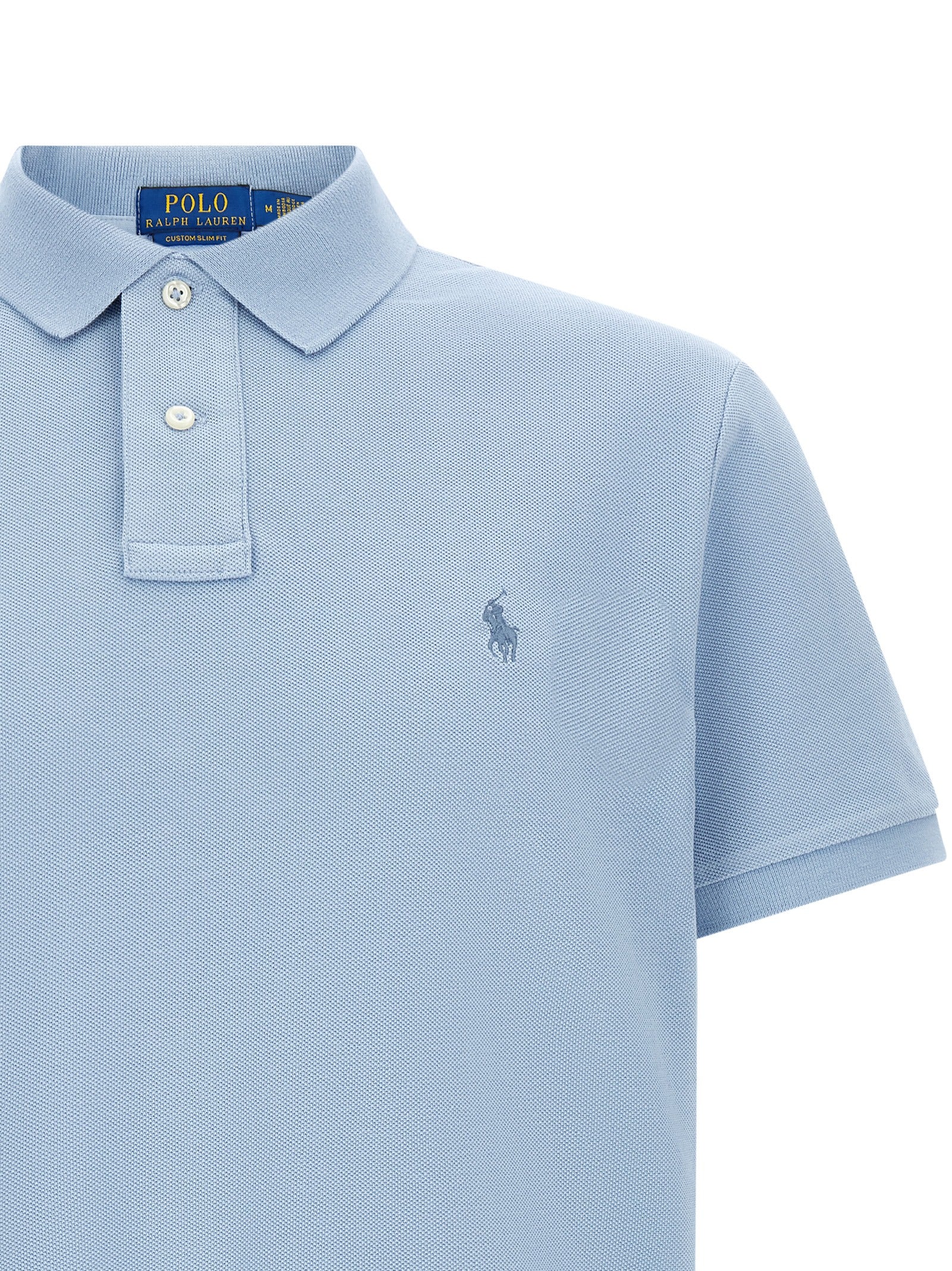 Polo Ralph Lauren Blue Cotton Polo Shirt