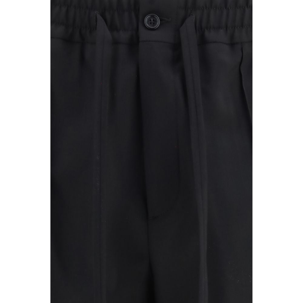 Valentino Garavani Black Wool Oves Aries Chino Pants