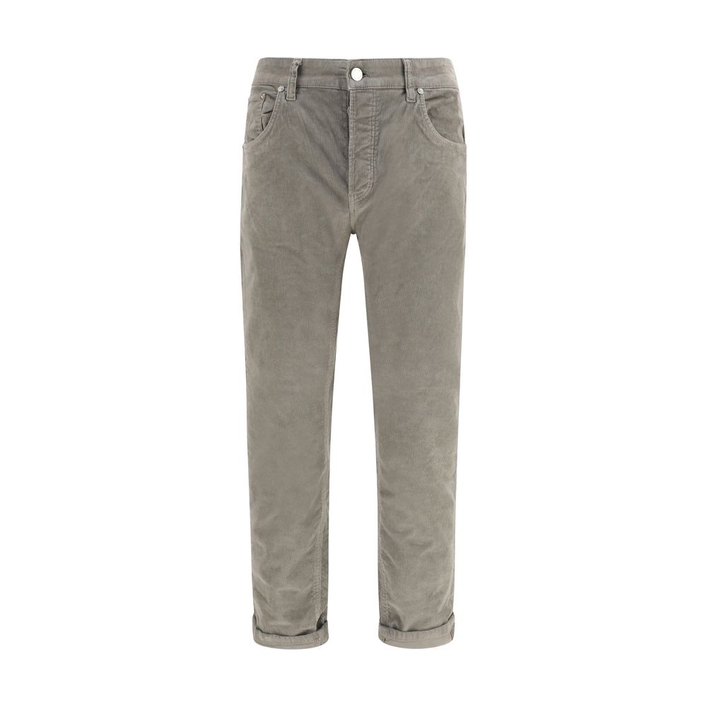 PT Torino Gray Cotton Casual Pants