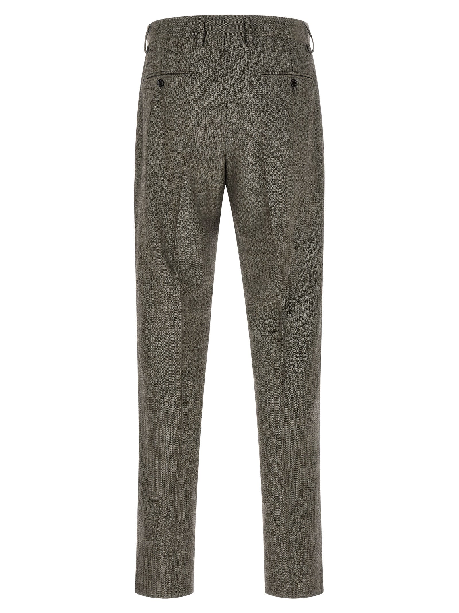 Lardini Gray Virgin Wool Two-Piece Suit