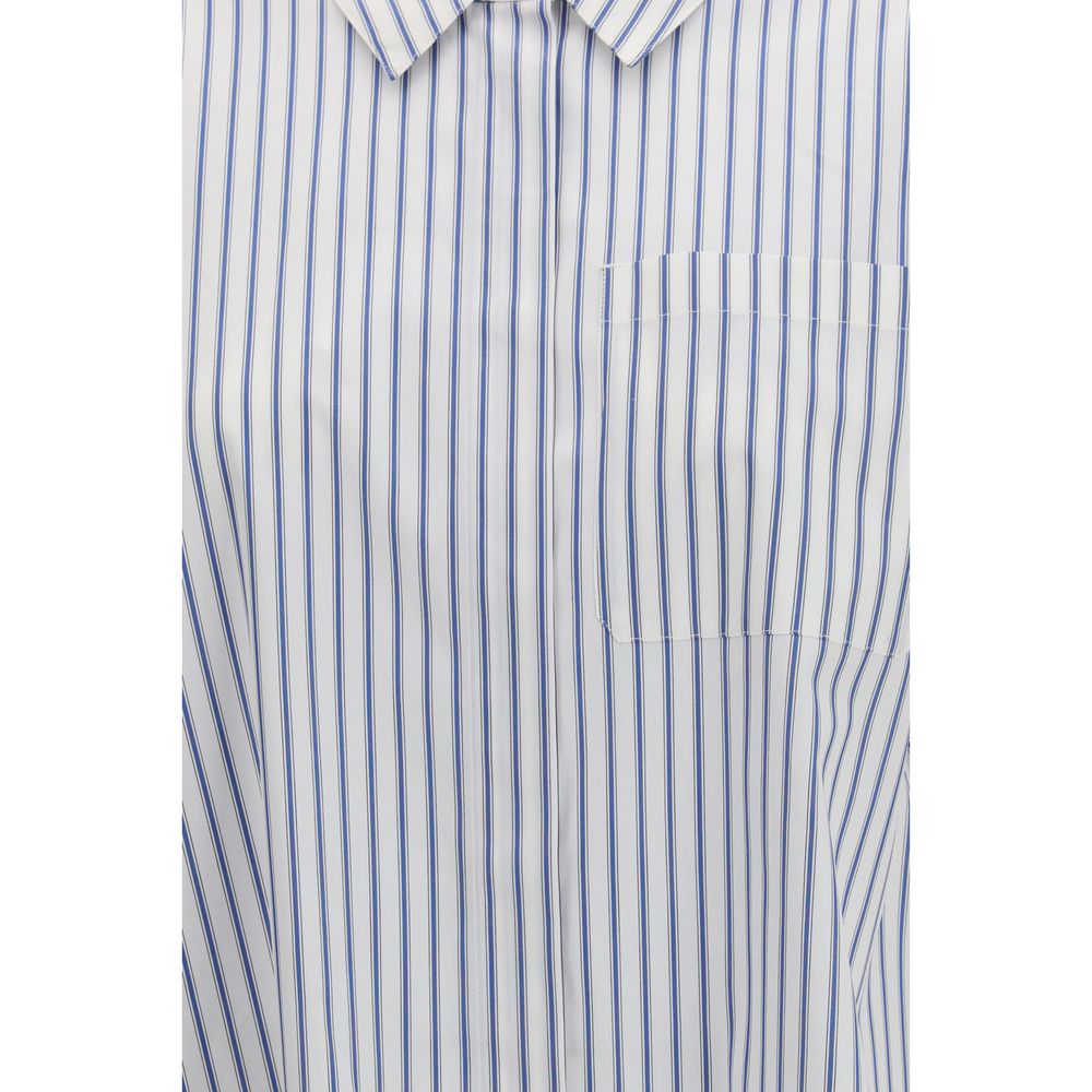 'S Max Mara Blue Cotton Pattern Shirt