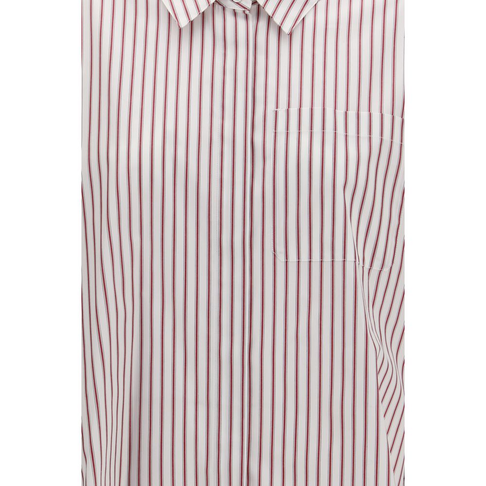 'S Max Mara Red Cotton Pattern Shirt