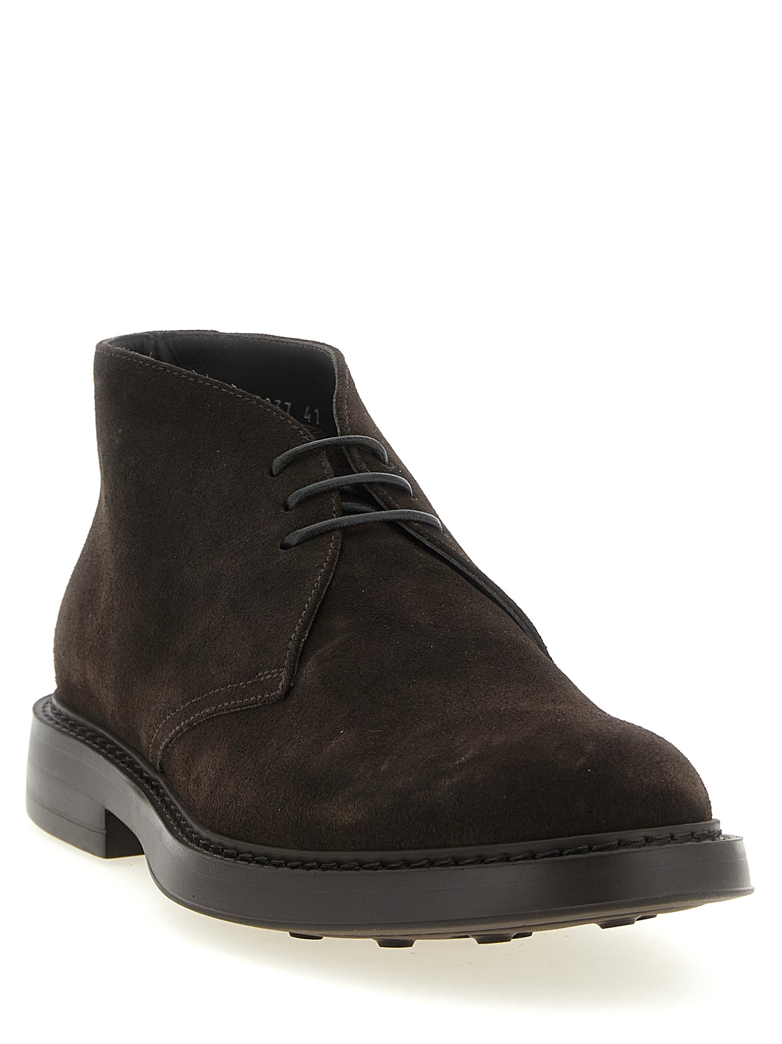 Doucal's Brown Lamb Leather Ankle Boots