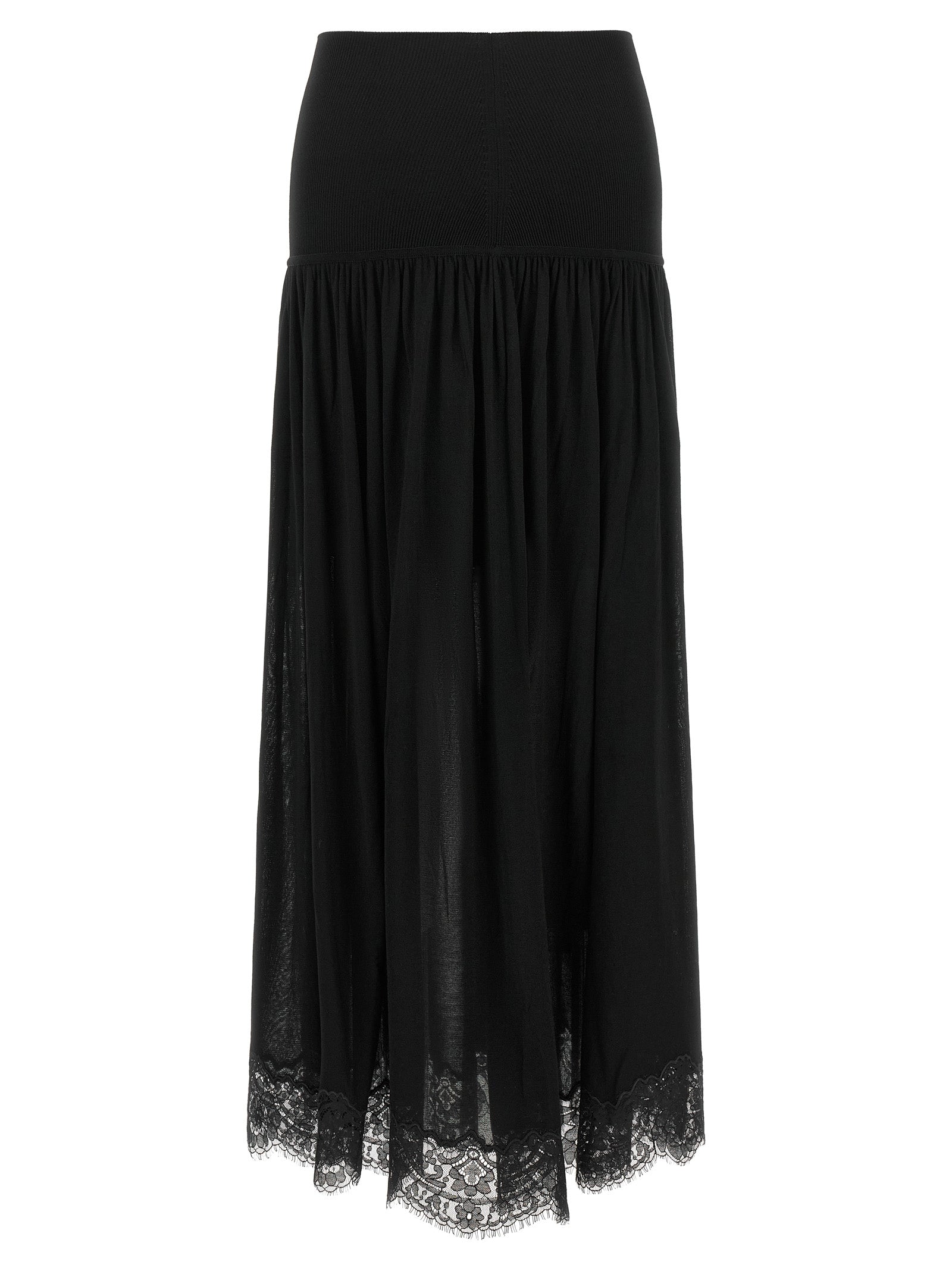 Zimmermann Black Lyocell Mini Skirt