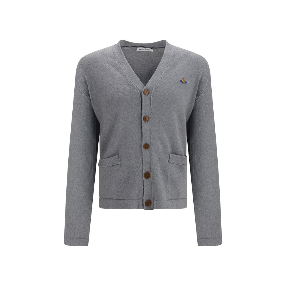 Vivienne Westwood Gray Cotton Cardigan