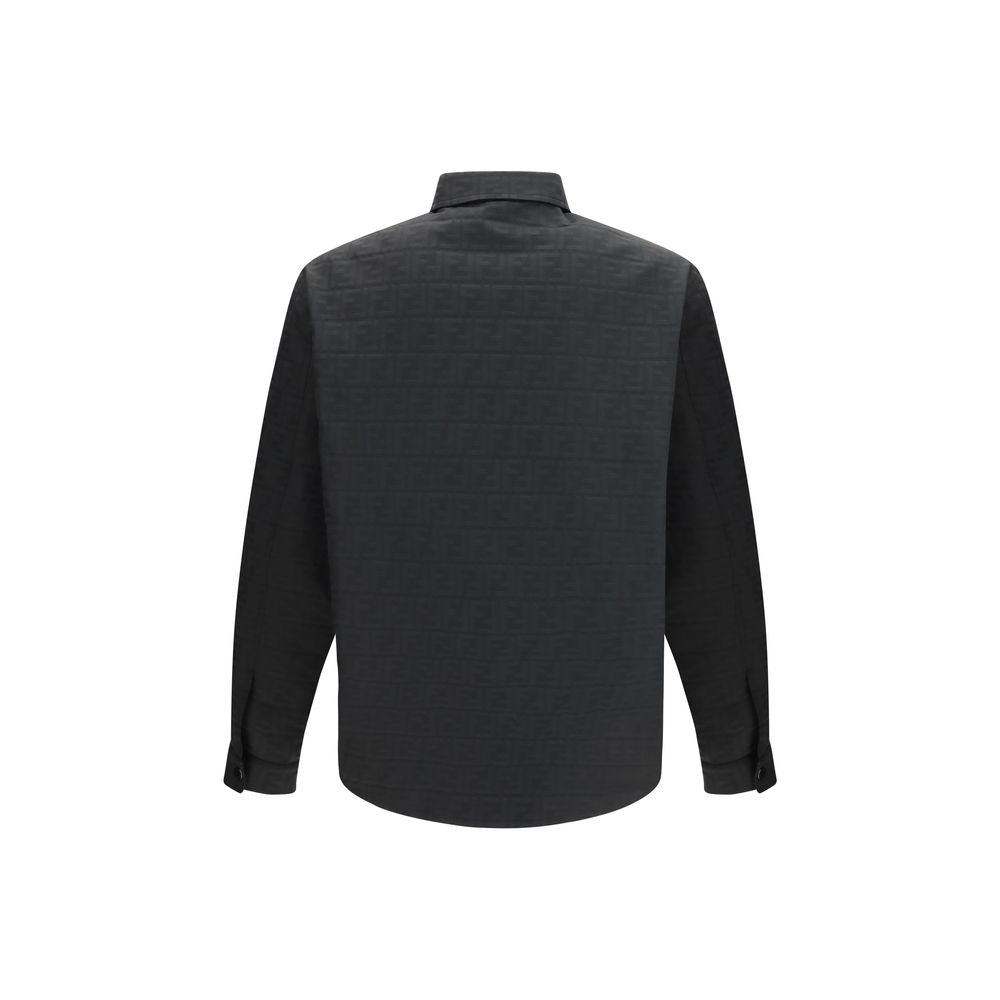 Fendi Black Polyester Pattern Shirt
