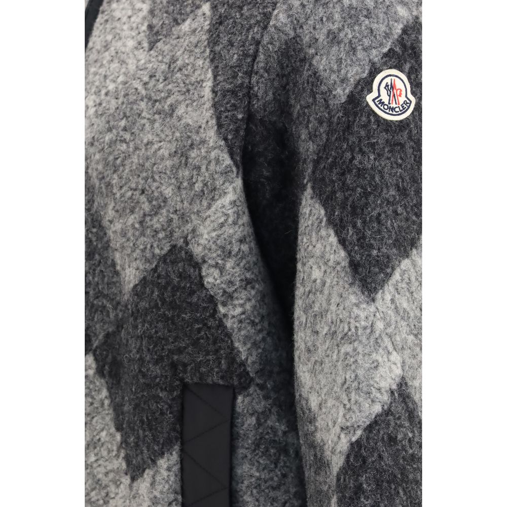 Moncler Gray Wool Oves Aries Sweatshirt