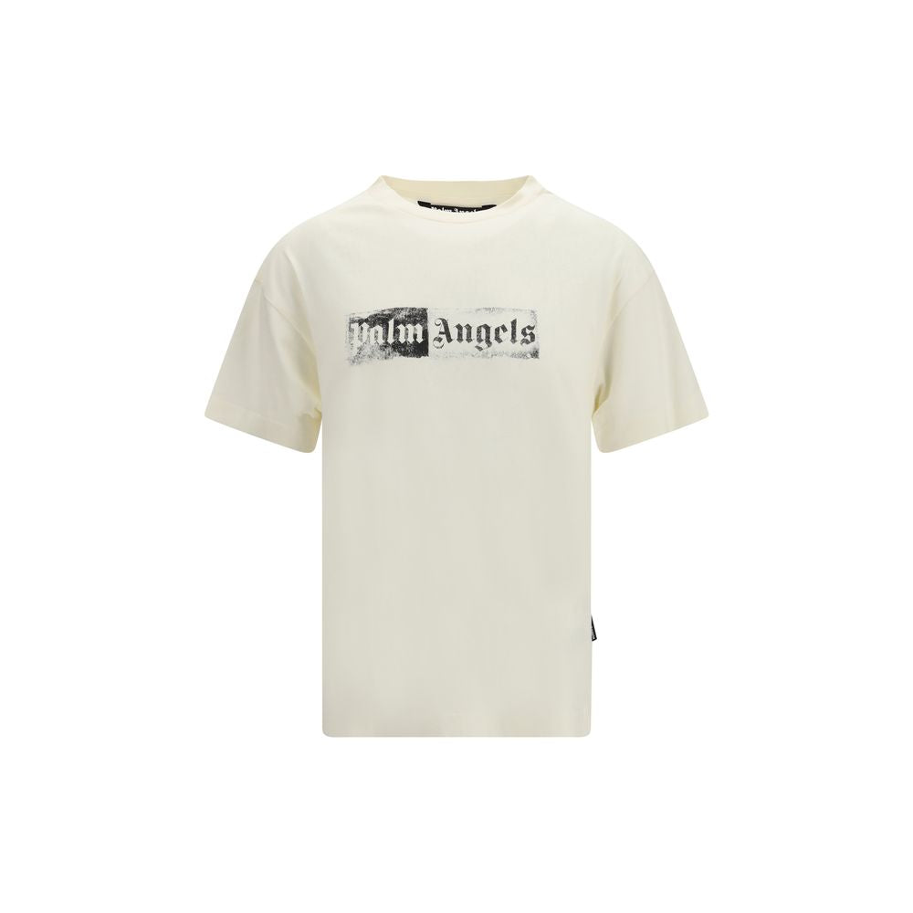 Palm Angels Beige Cotton T-Shirt