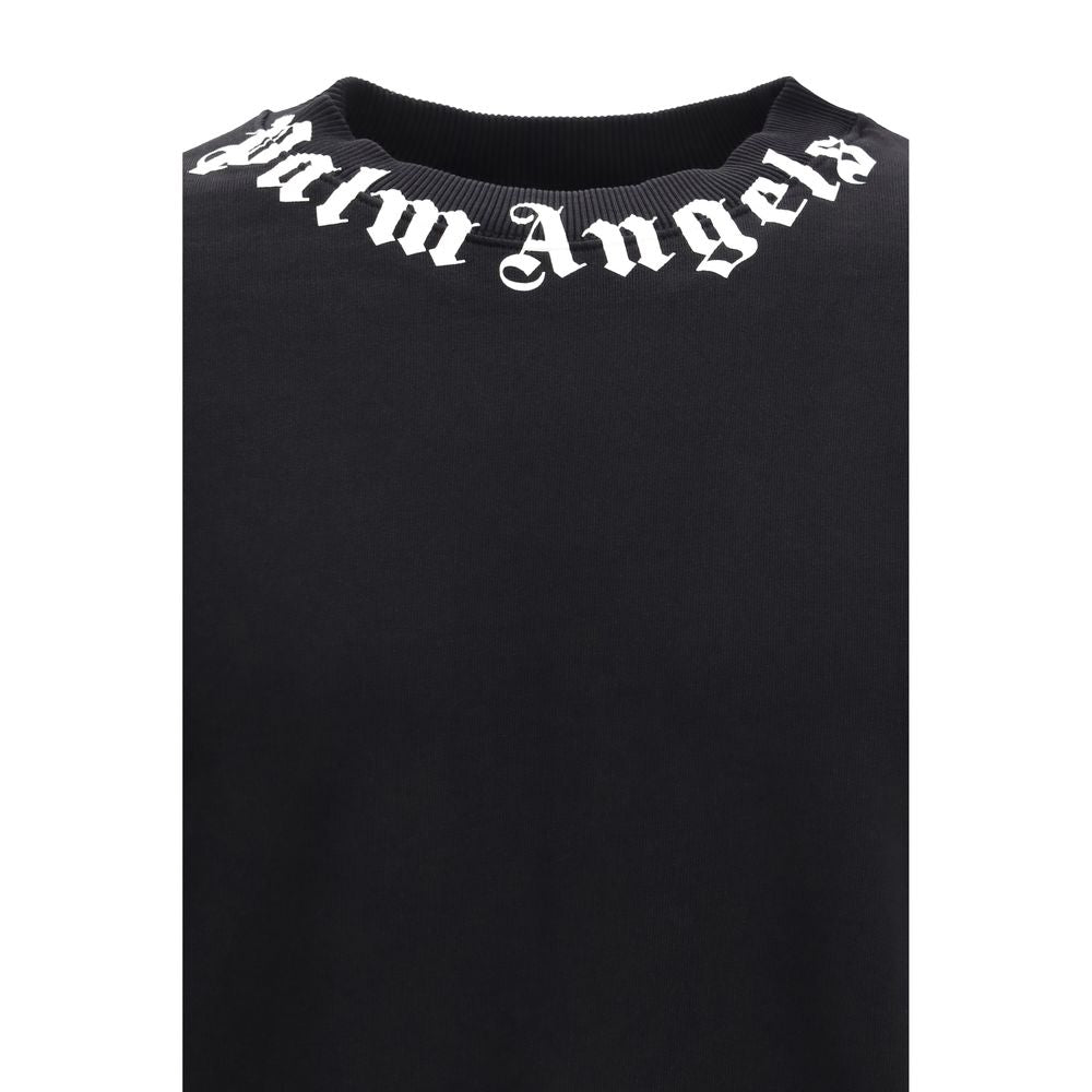 Palm Angels Black Cotton Sweatshirt