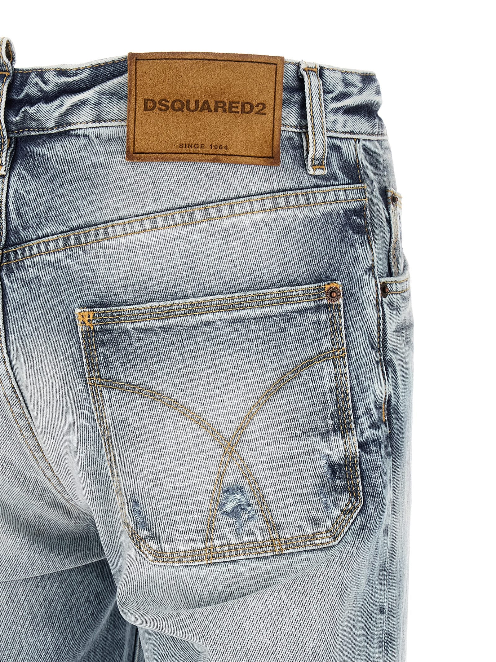 Dsquared² Blue Cotton Jeans Denim