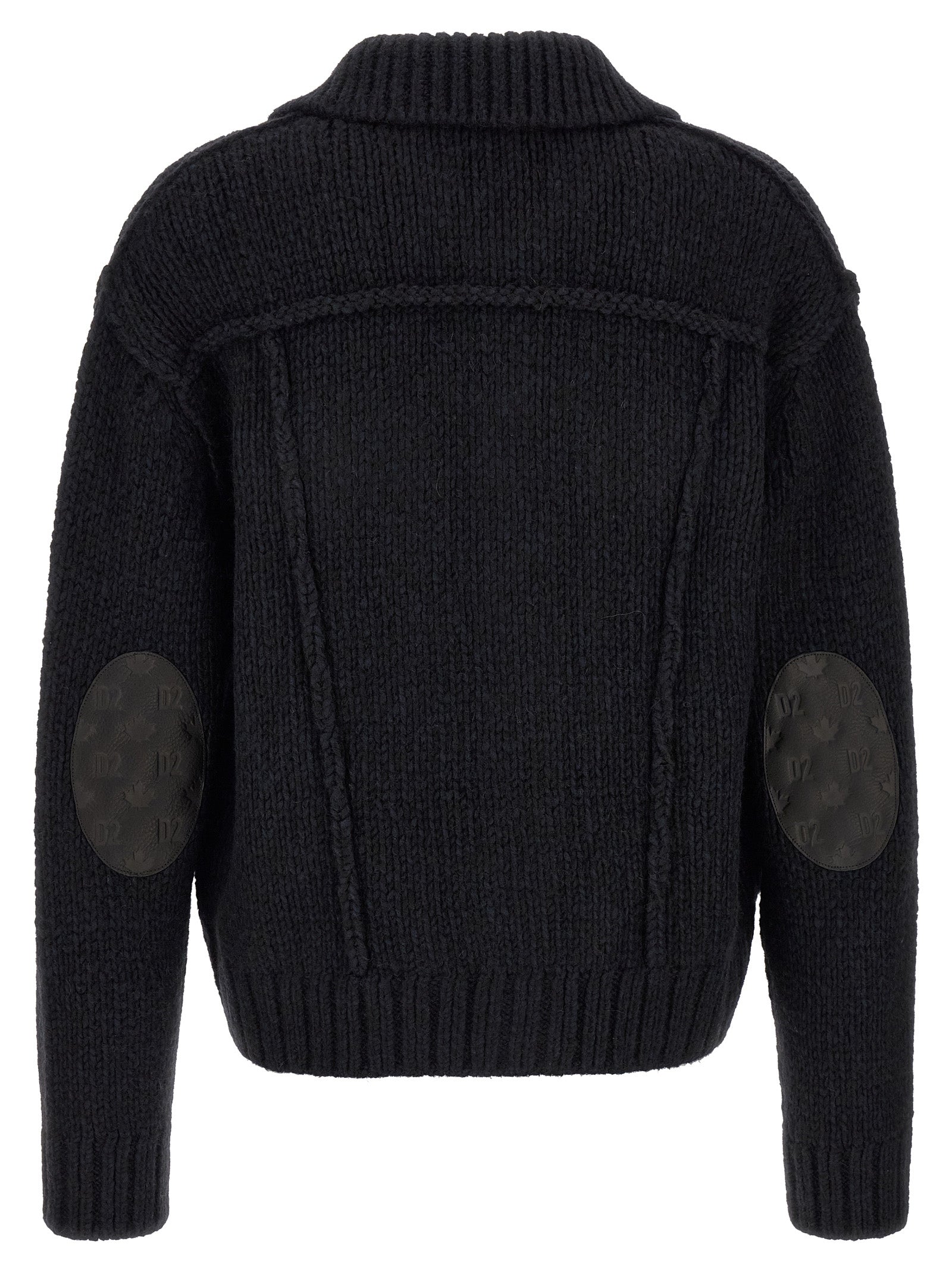 Dsquared² Blue Marabou Cardigan