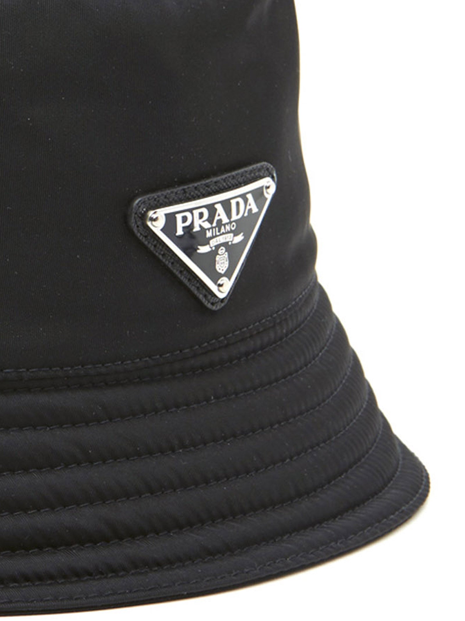 Prada Black Nylon Bucket Hat