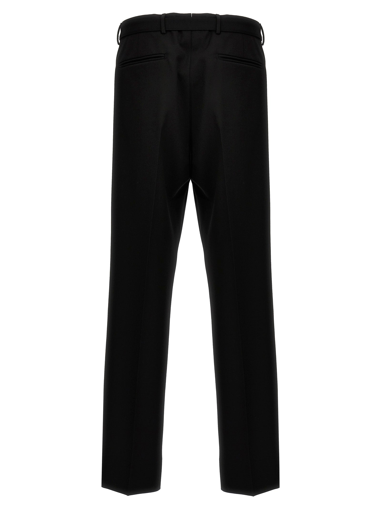 Prada Black Virgin Wool Dress Pants