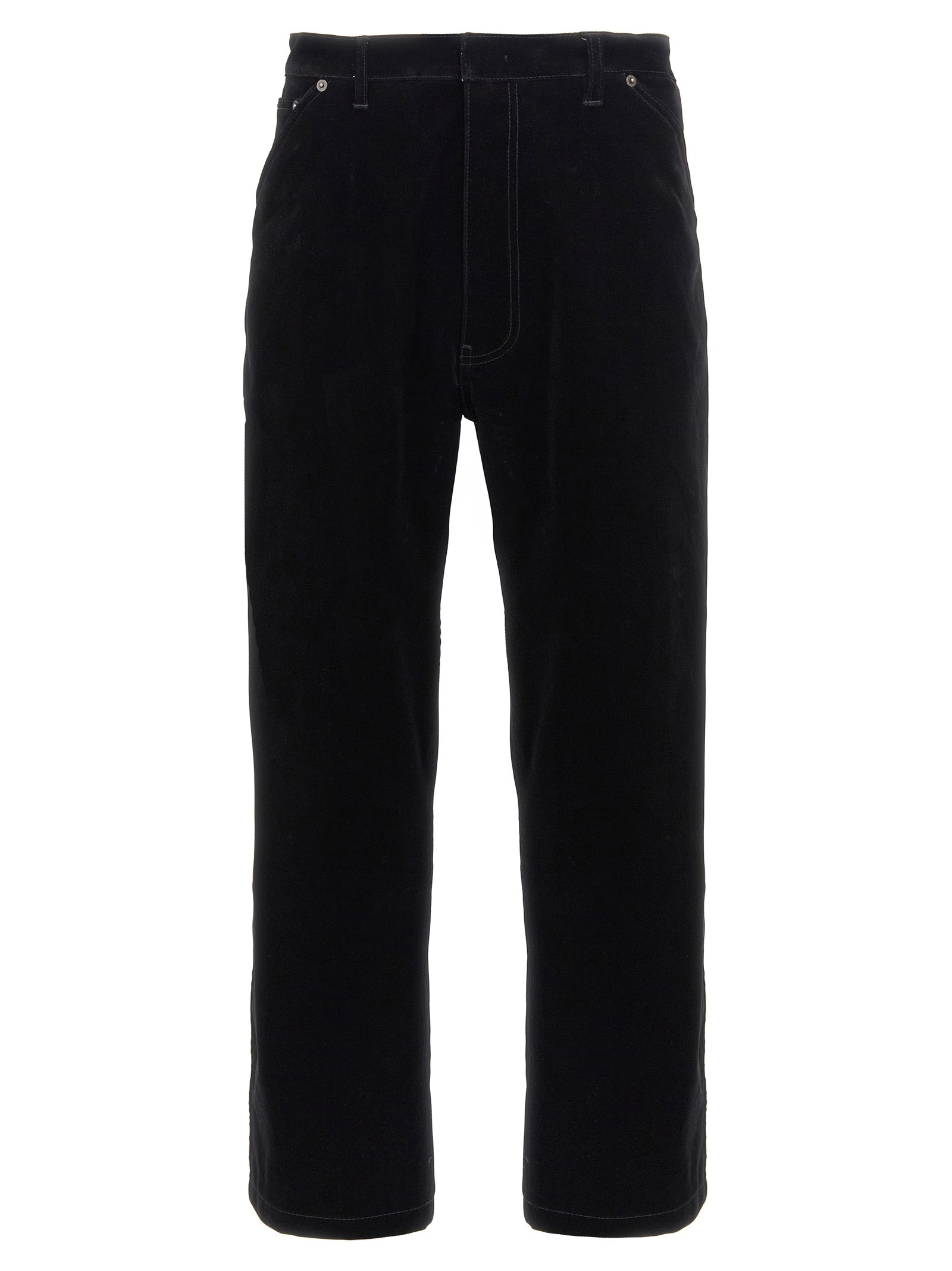 Prada Black Cotton Casual Pants
