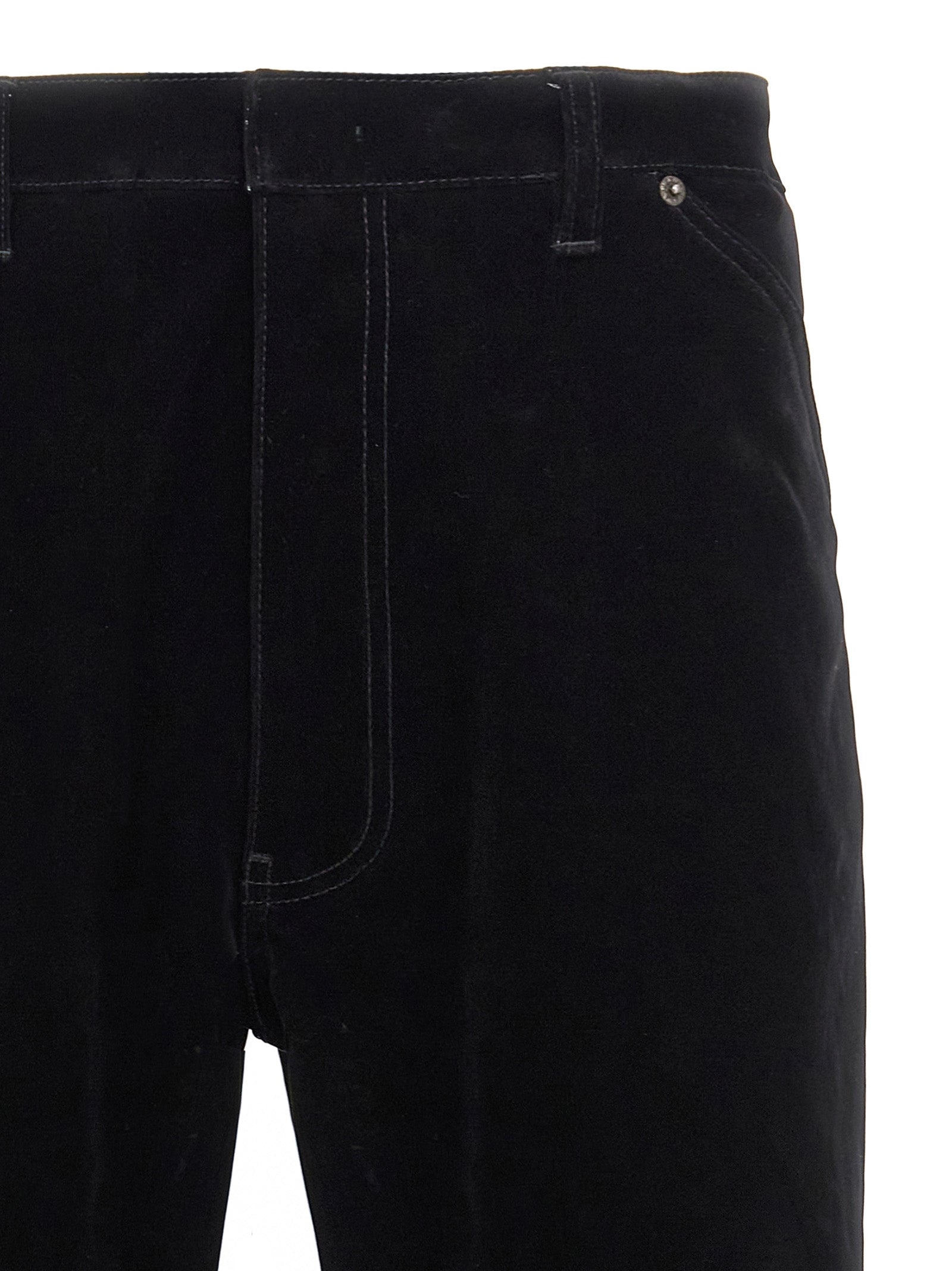 Prada Black Cotton Casual Pants