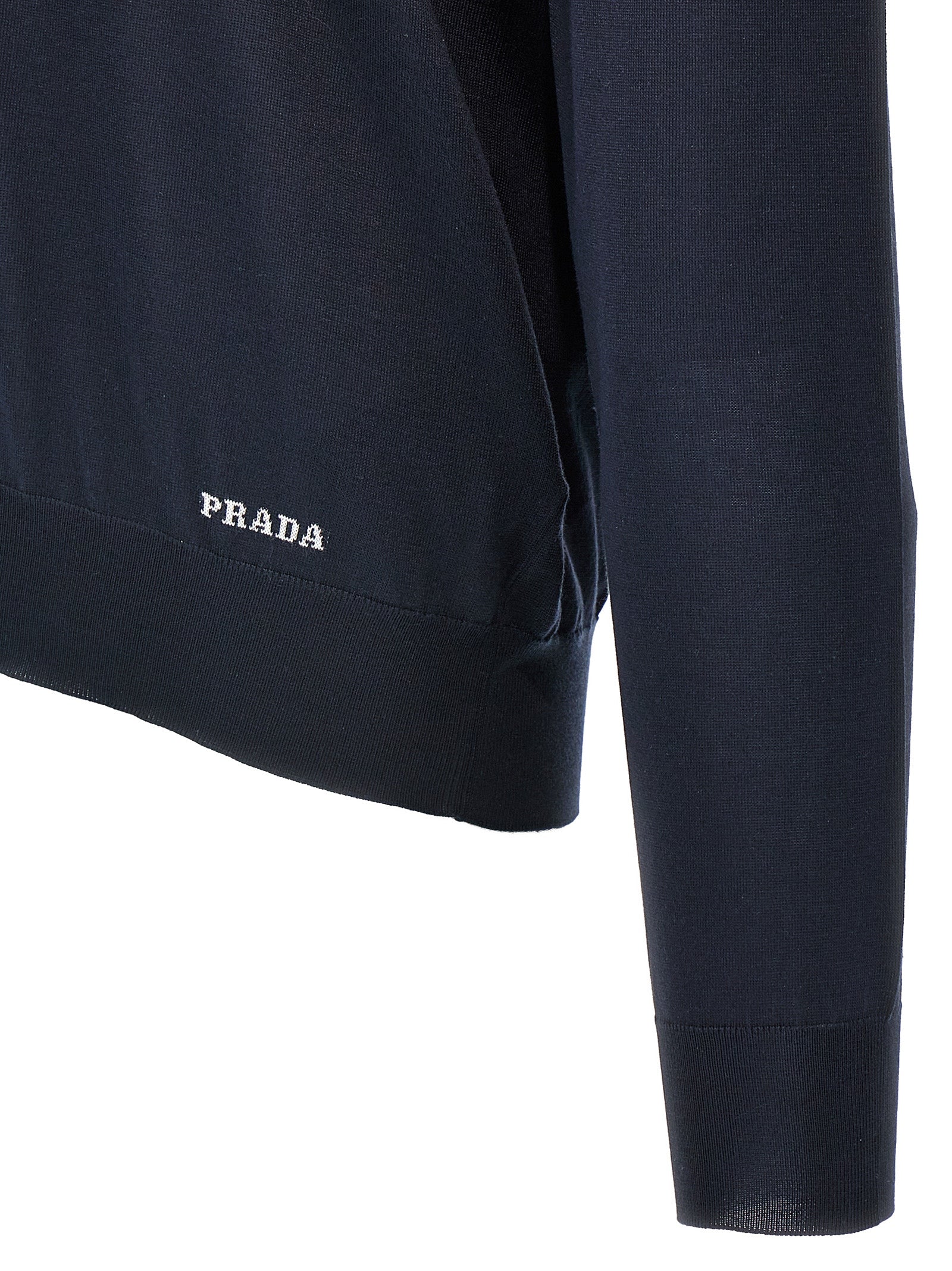 Prada Blue Silk Cardigan