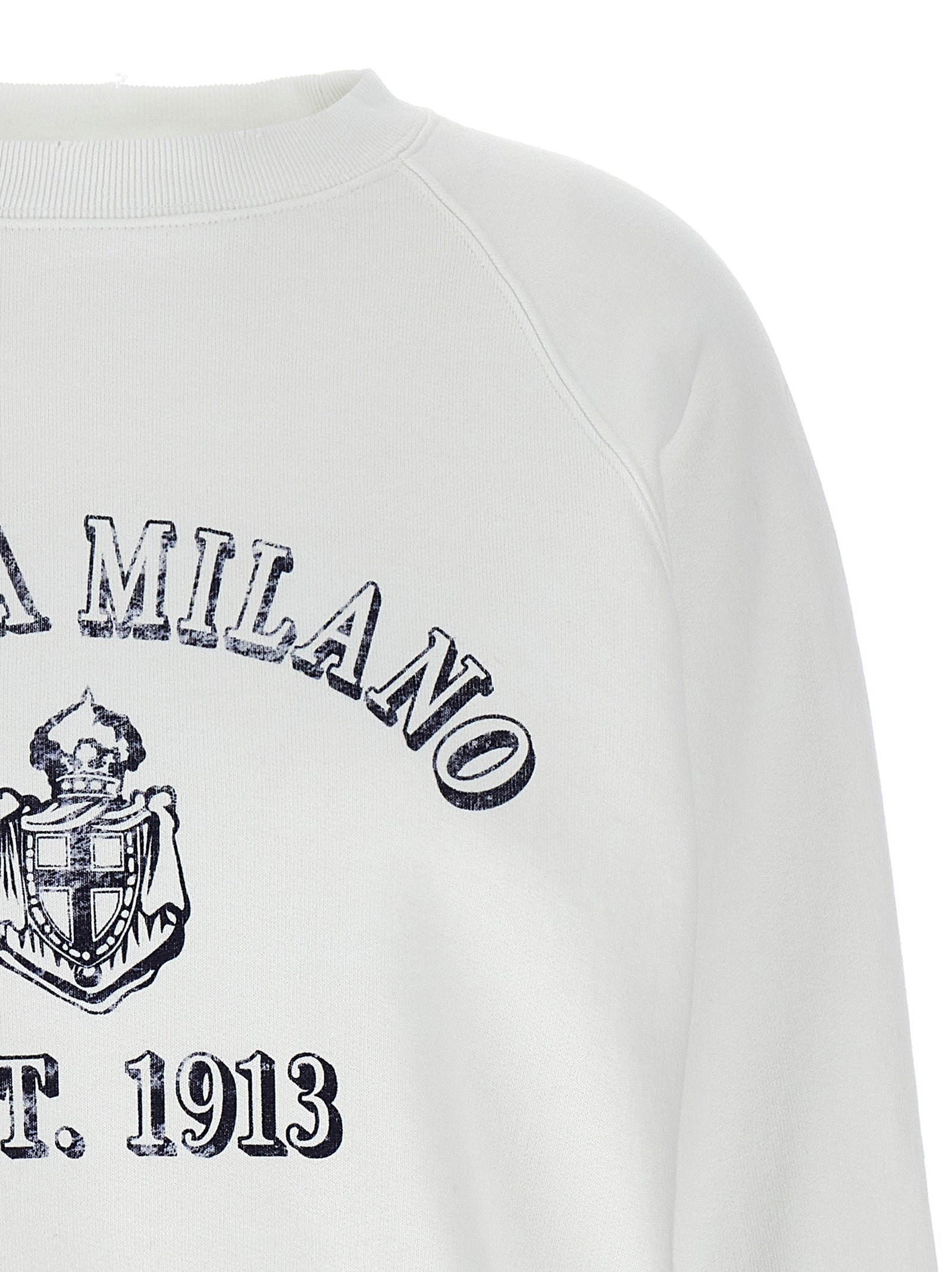 Prada White Cotton Sweatshirt