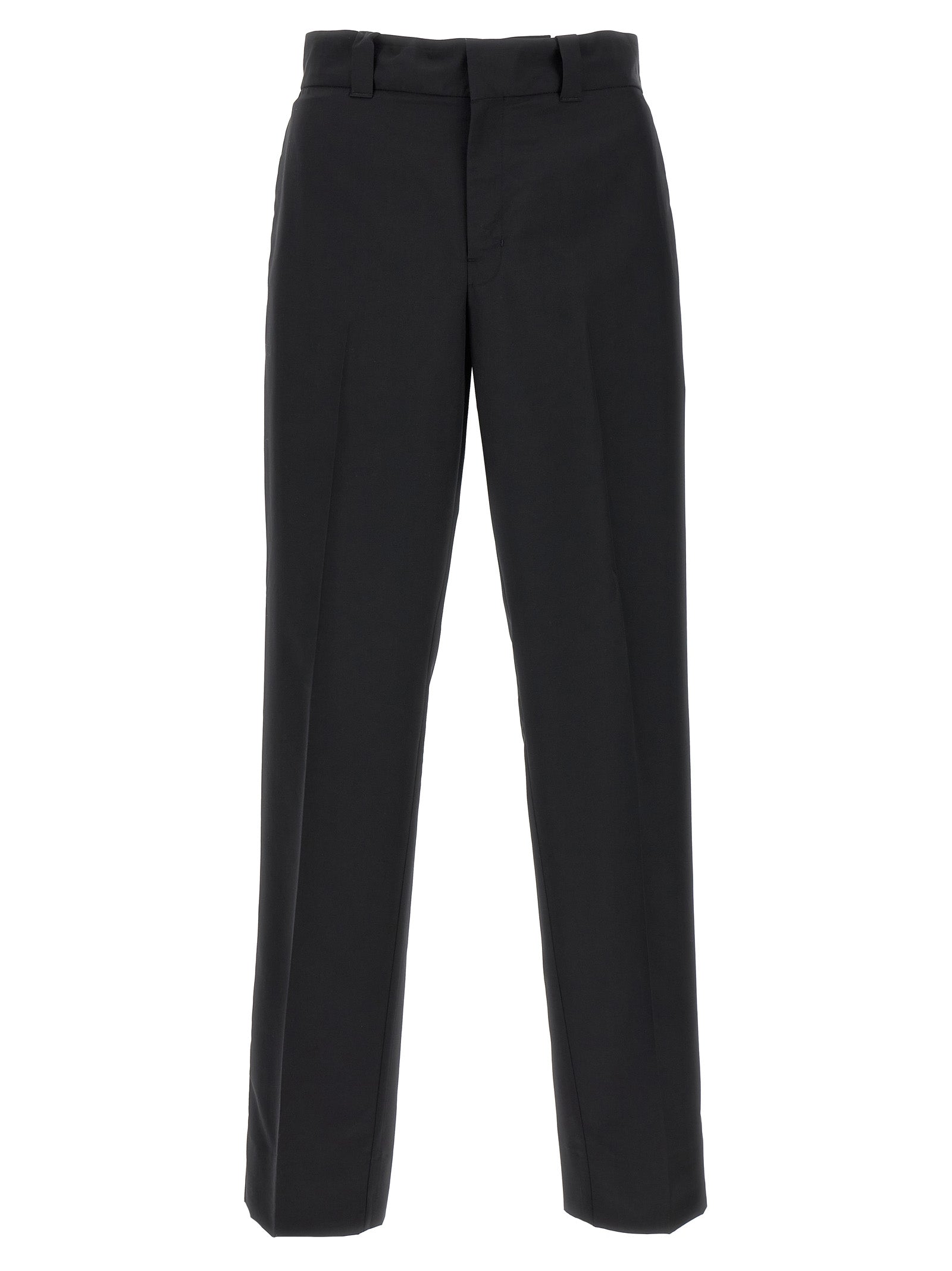 Prada Black Virgin Wool Casual Pants