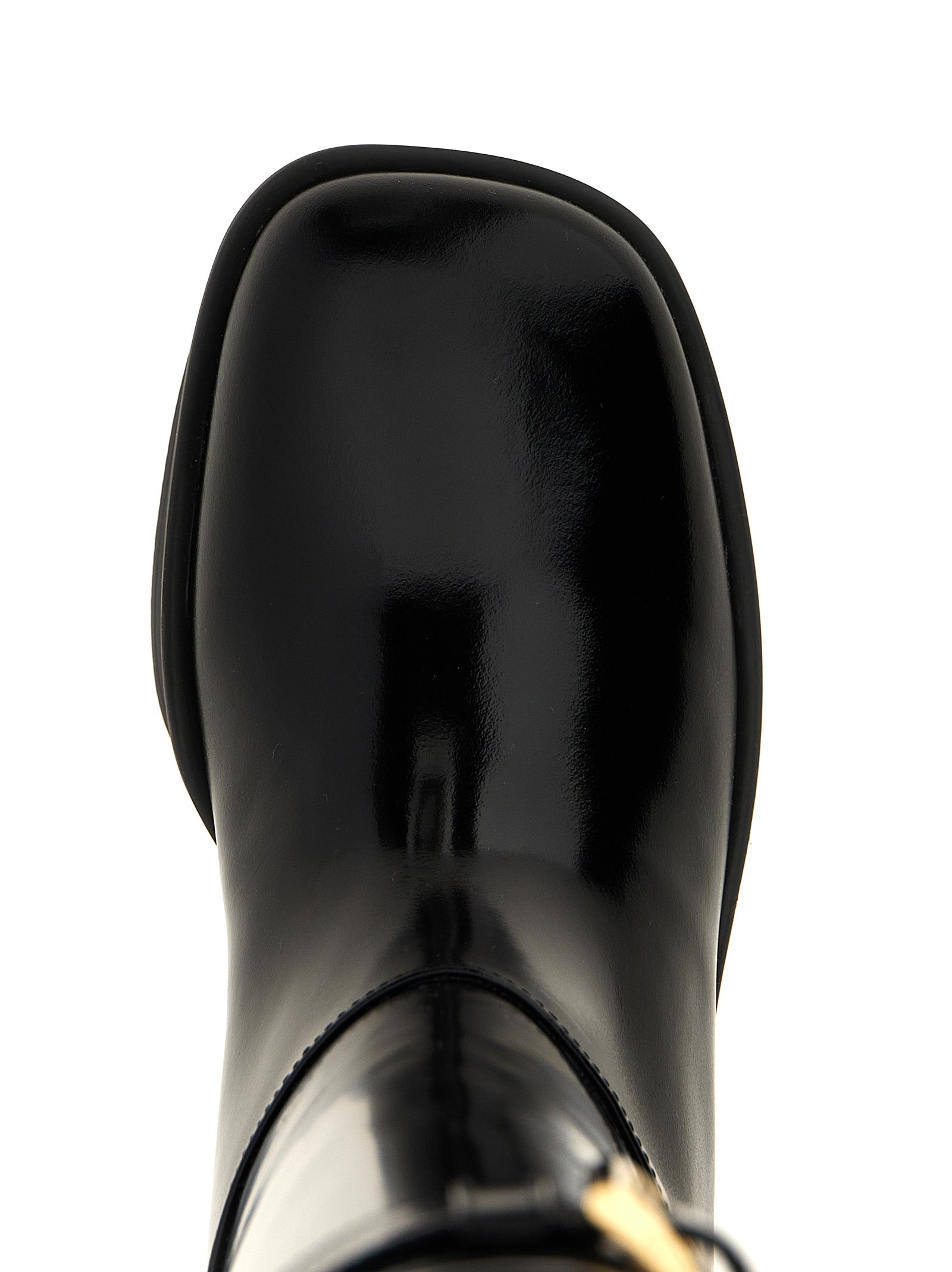 Prada Black Calfskin Over The Knee