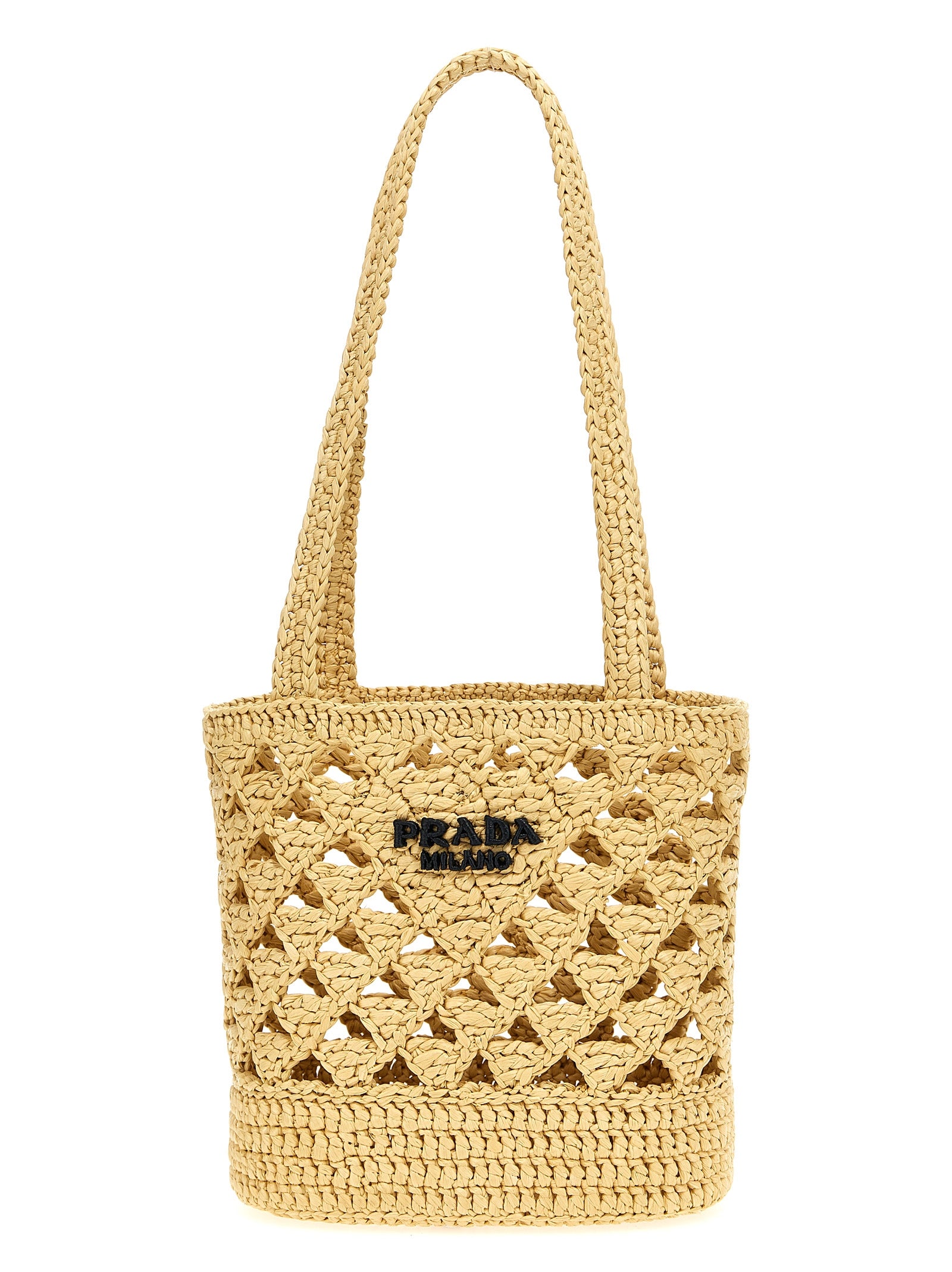 Prada Beige Viscose Handbag