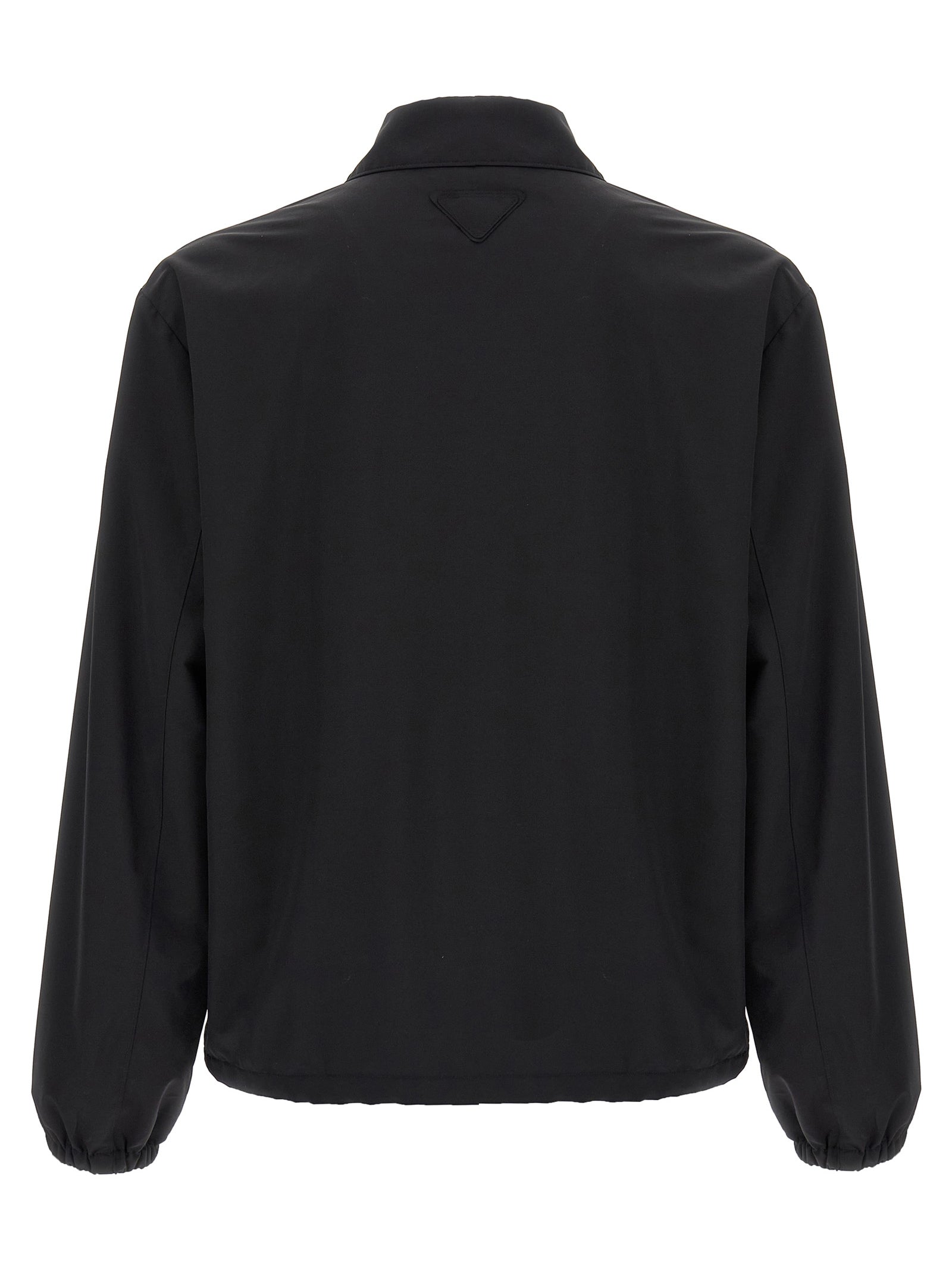 Prada Black Virgin Wool Full-Length Jacket
