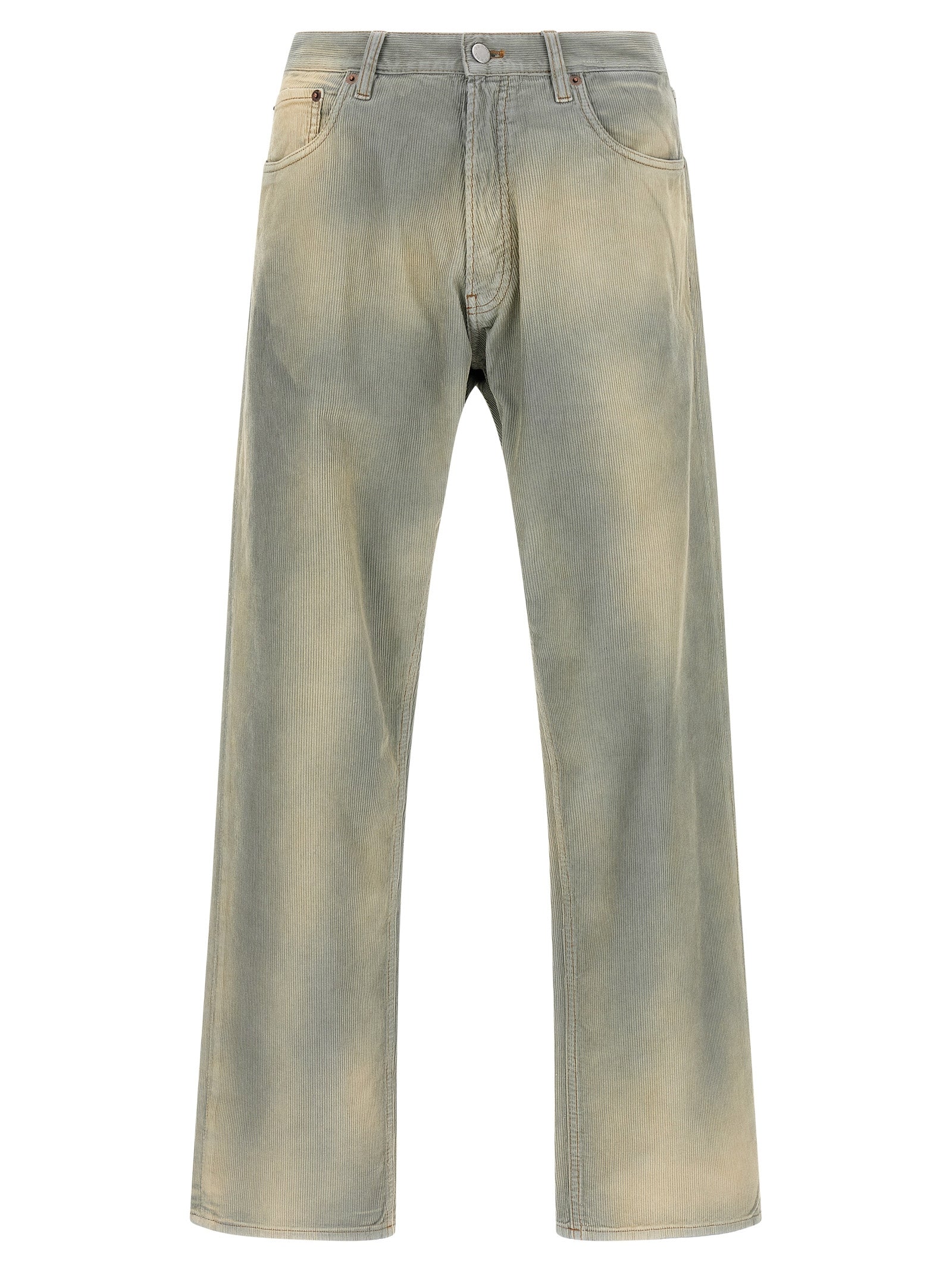 Prada Blue Cotton Casual Pants