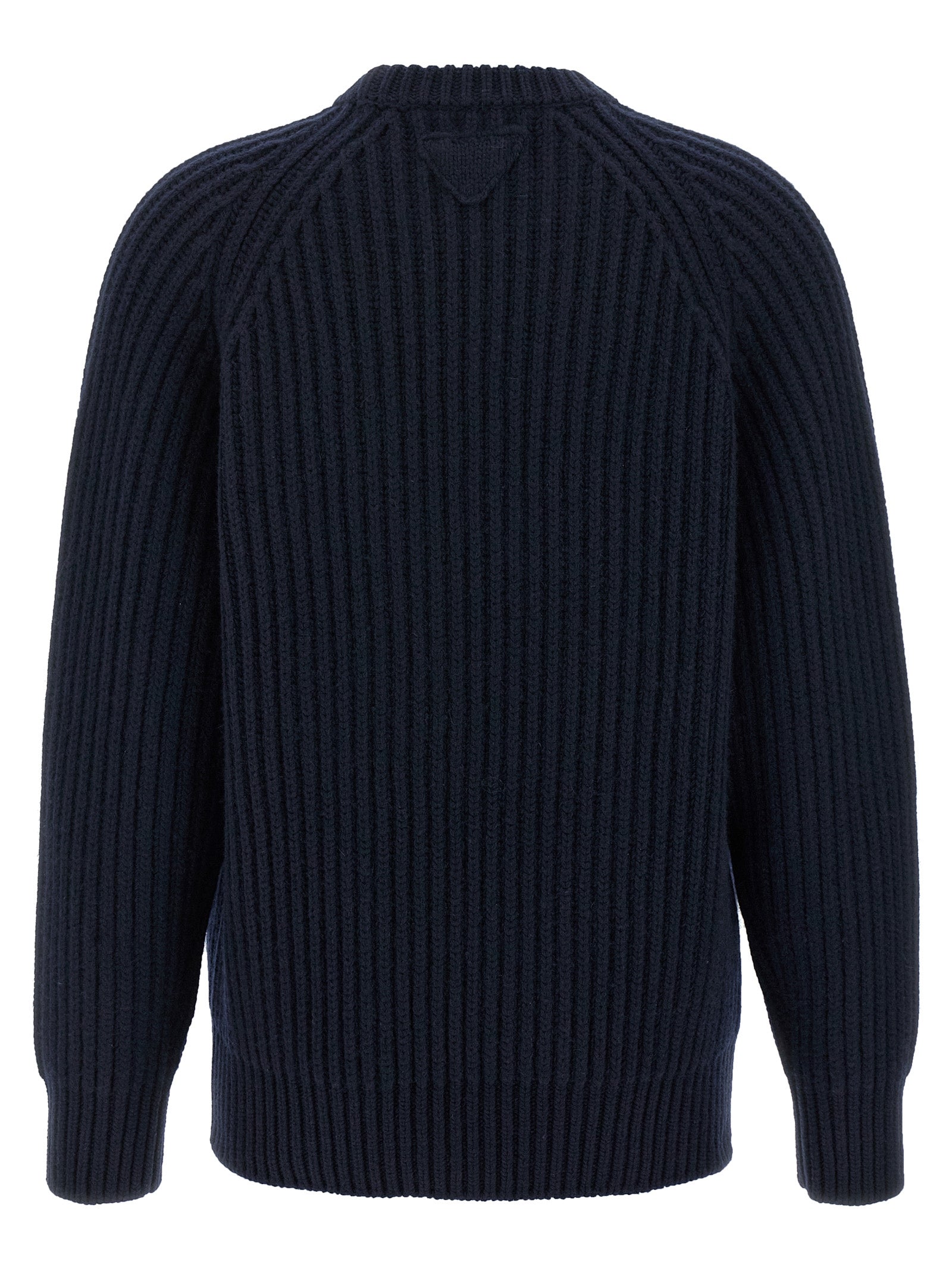Prada Blue Virgin Wool Cardigan