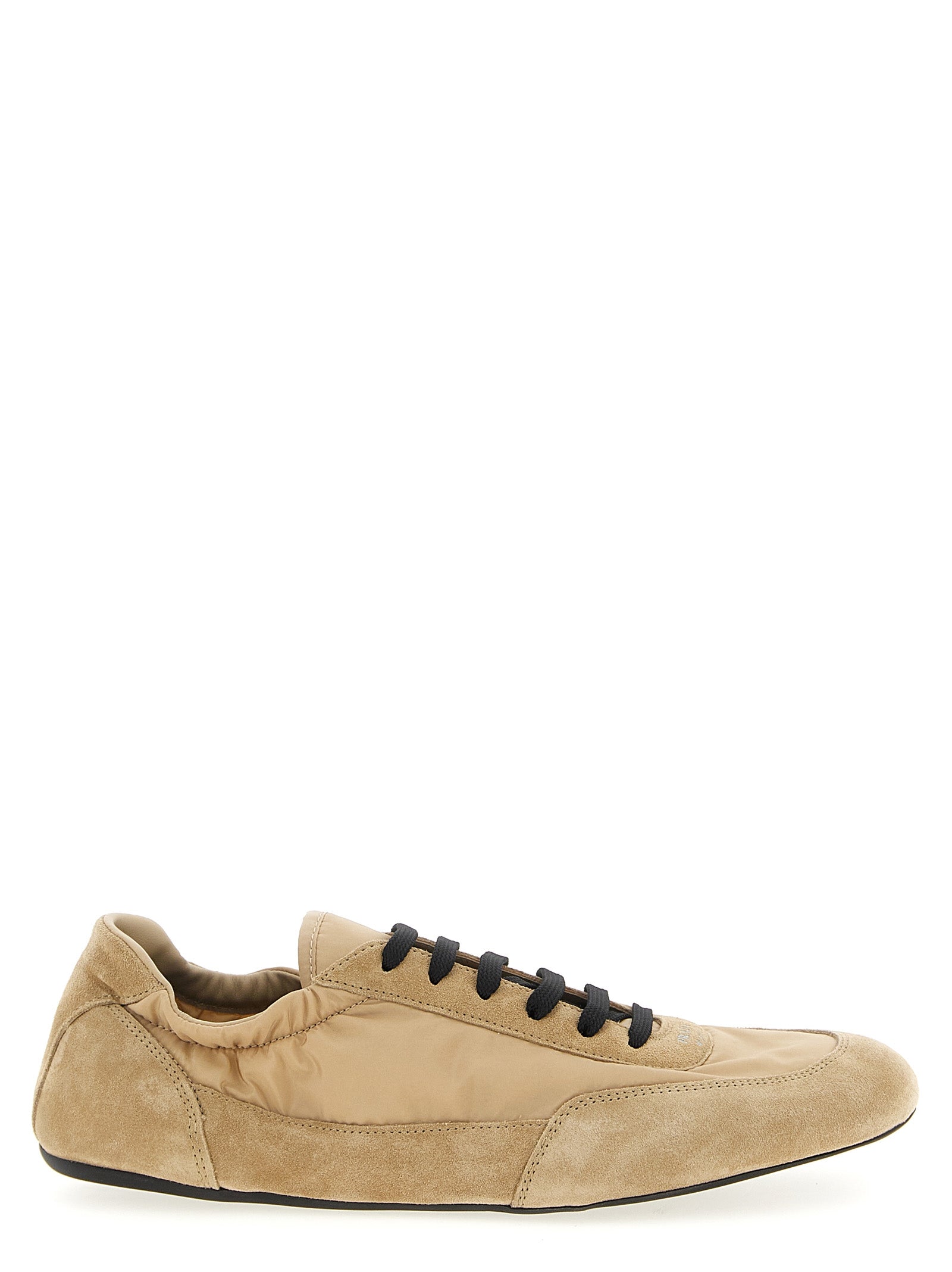 Prada Beige Polyamide Athletic Sneakers