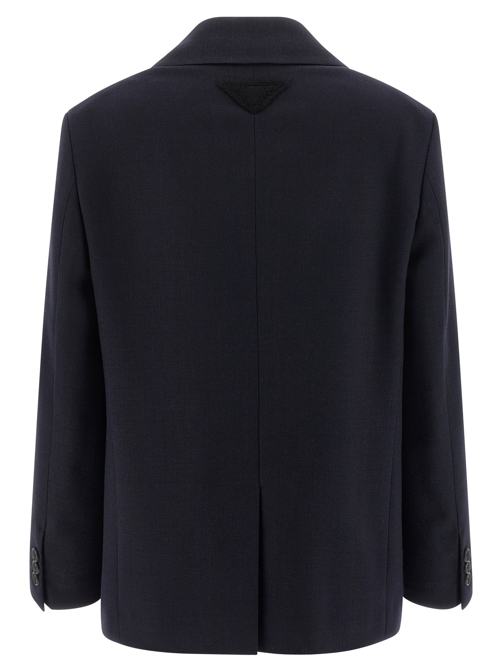 Prada Blue Virgin Wool Blazer