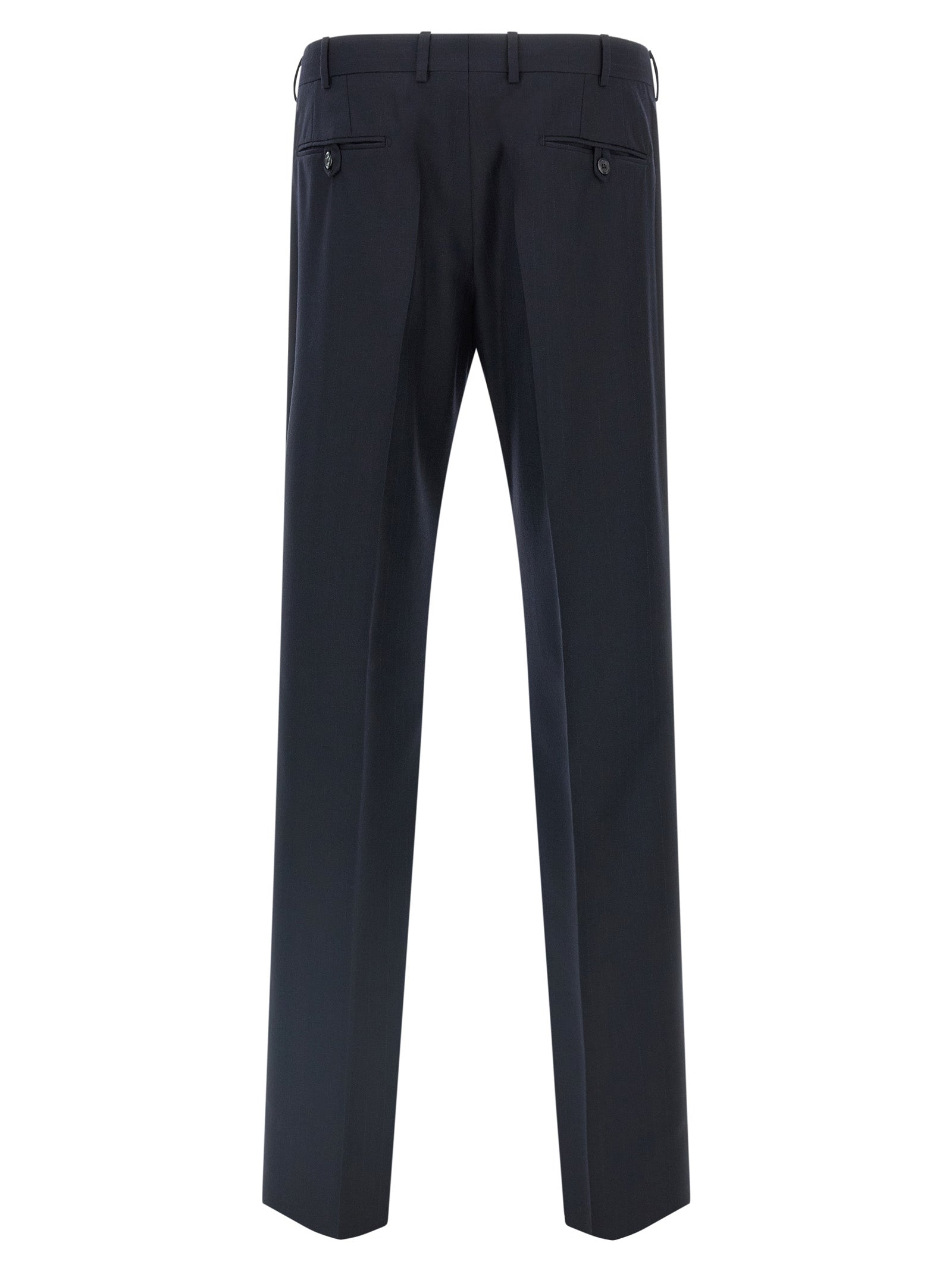Prada Blue Virgin Wool Two-Piece Suit