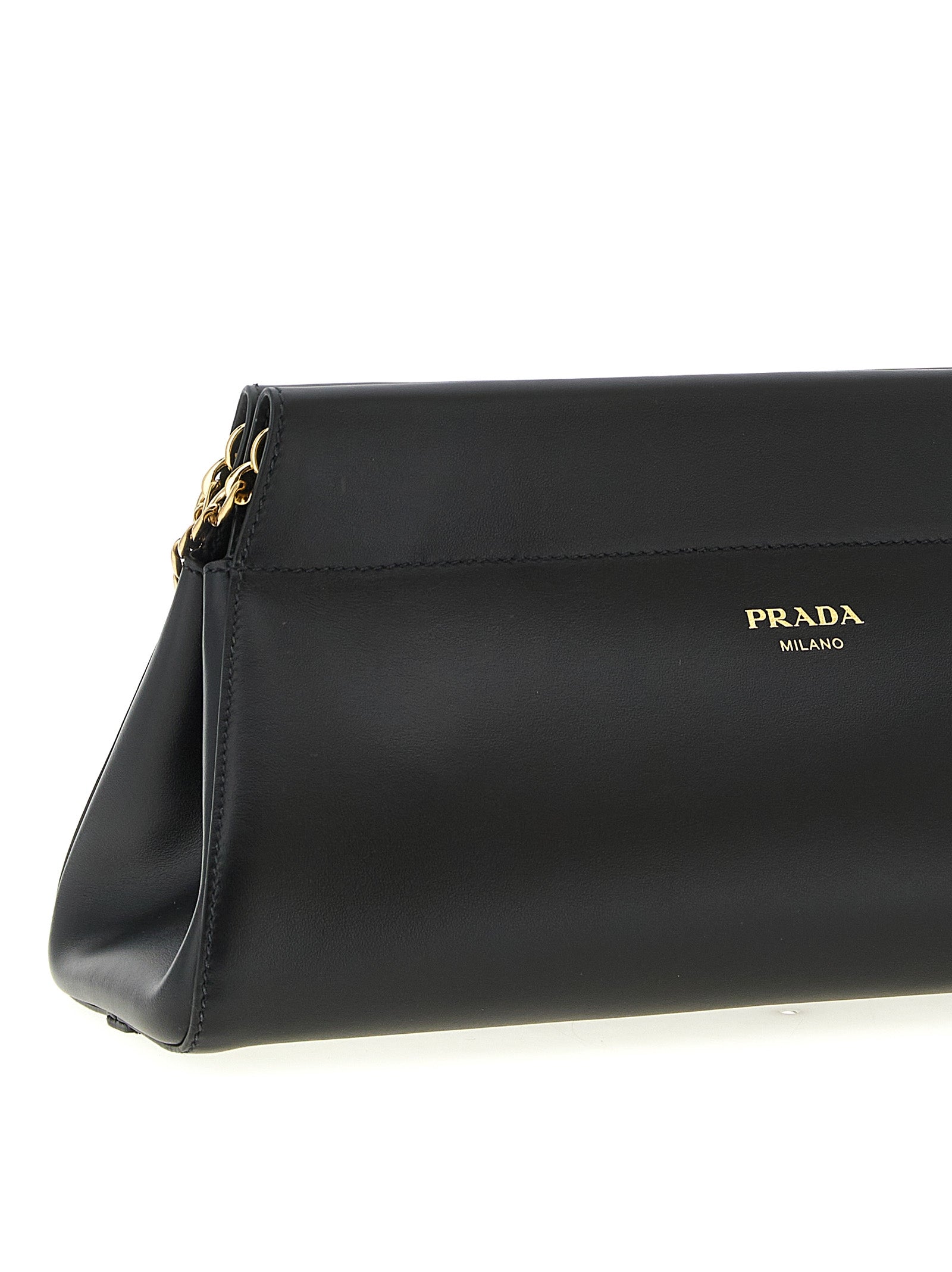 Prada Black Calfskin Shoulder Bag