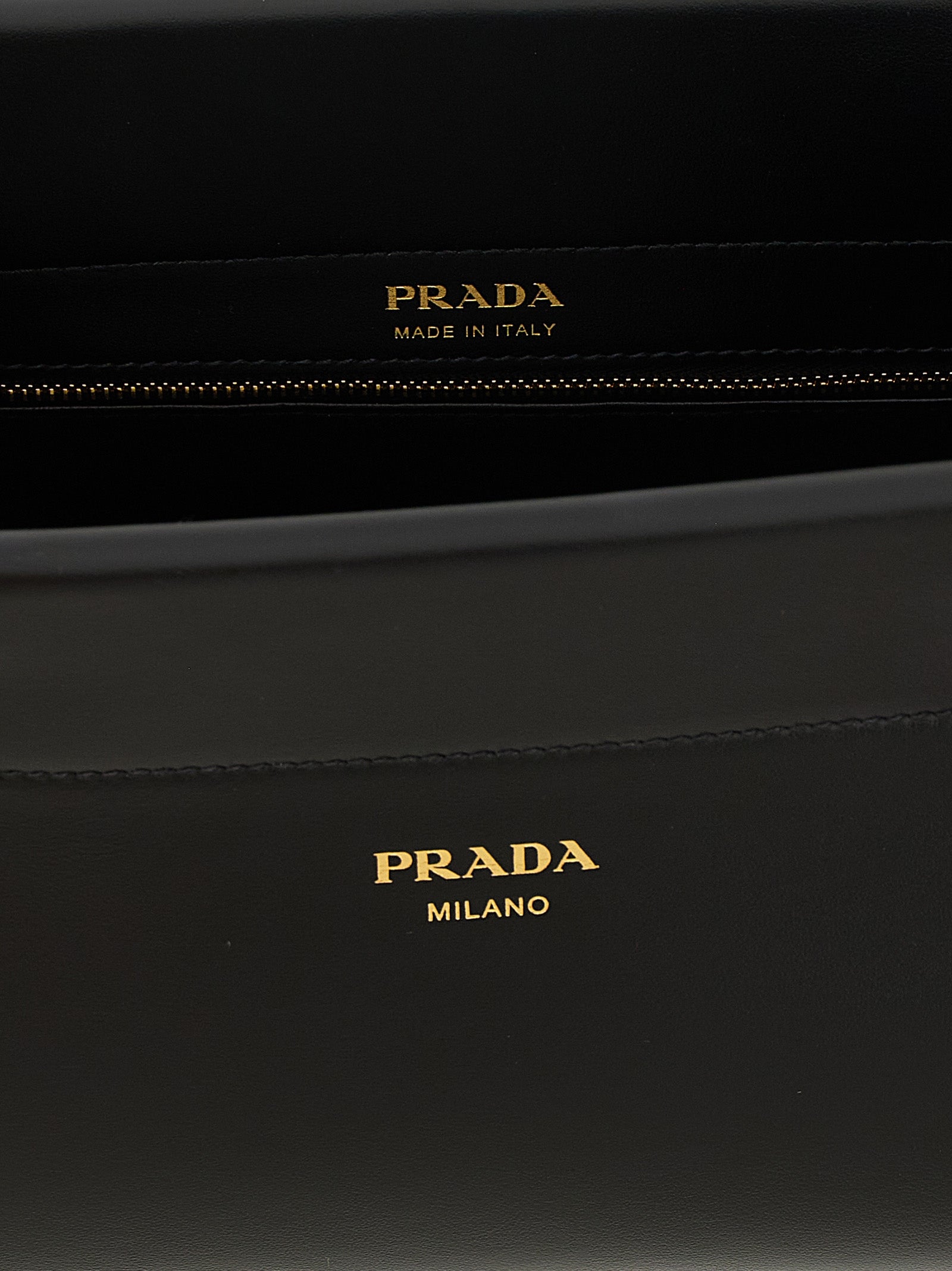 Prada Black Calfskin Shoulder Bag