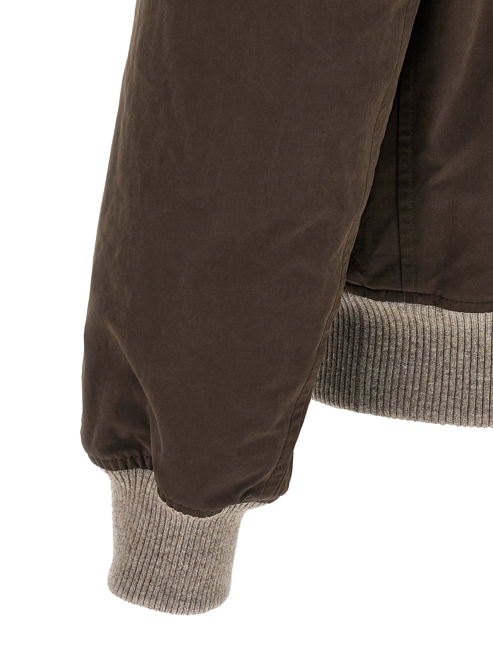 Brunello Cucinelli Brown Cotton Bomber